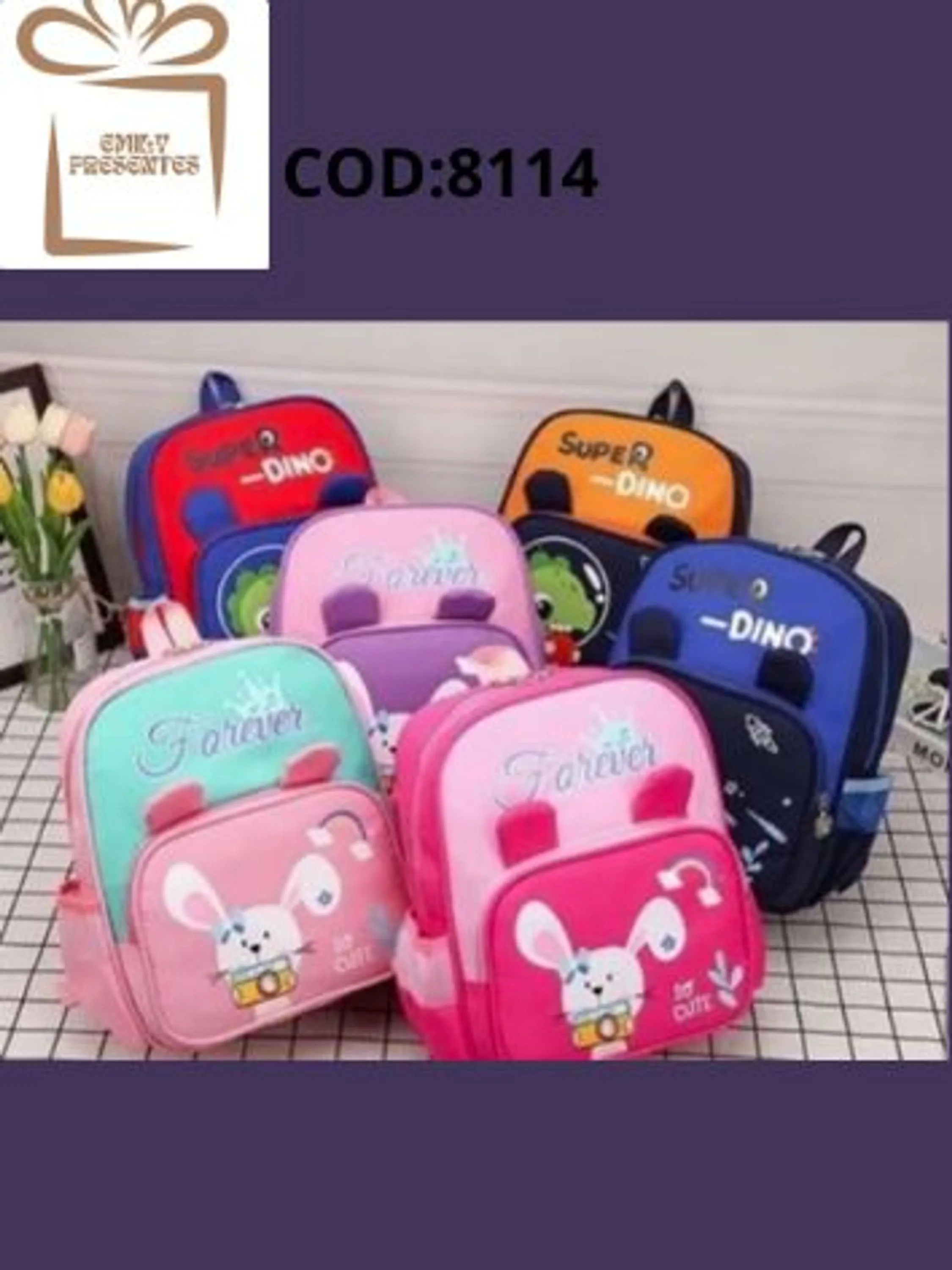 Mochila Infantil Jardim Infância-8114