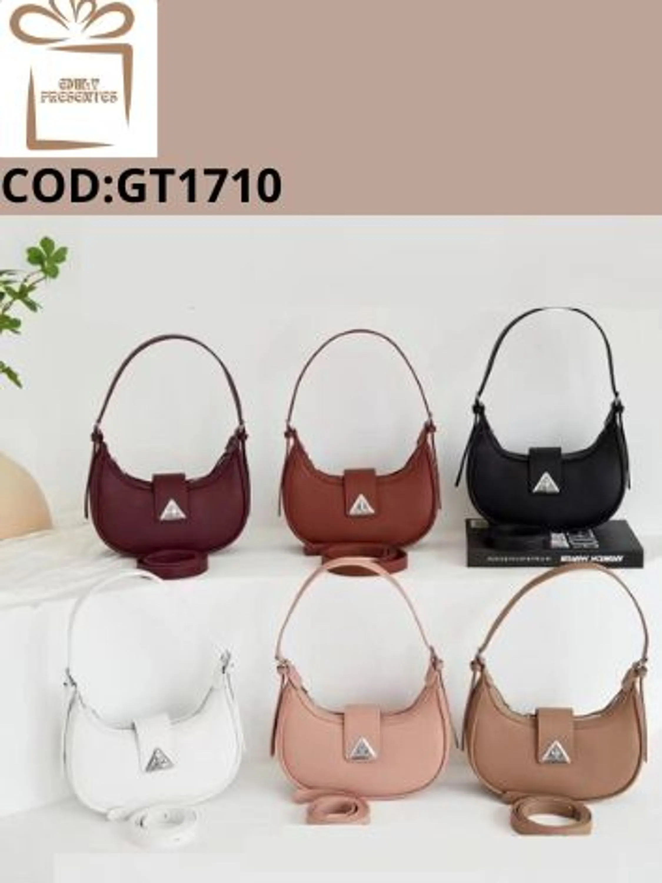 Bolsa Feminina com Cano de COURO PU-GT1710