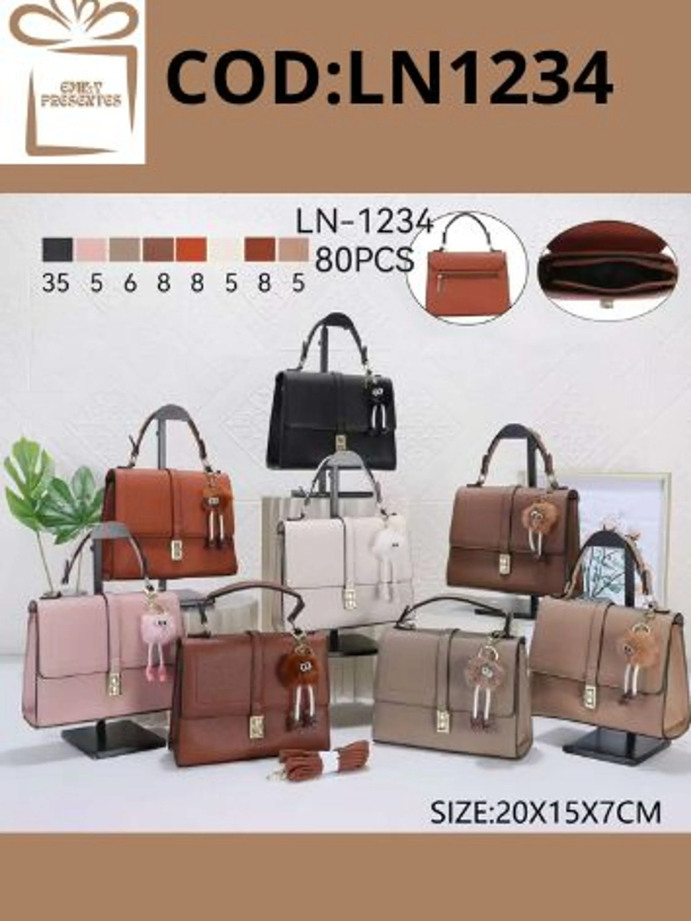 Bolsa Feminina Médio -COD:LN1234