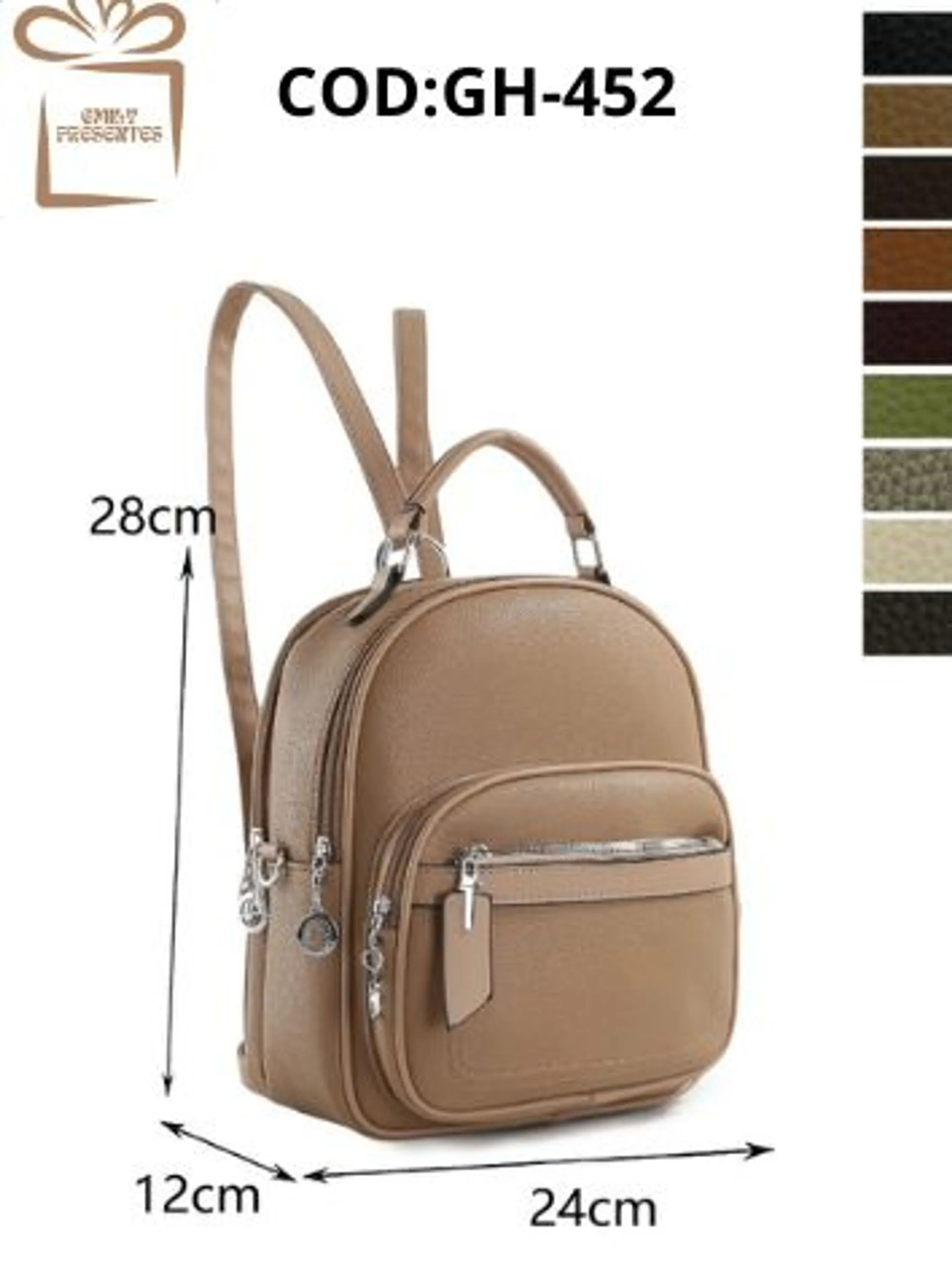 Mochila Feminina Couro PU-GH/452