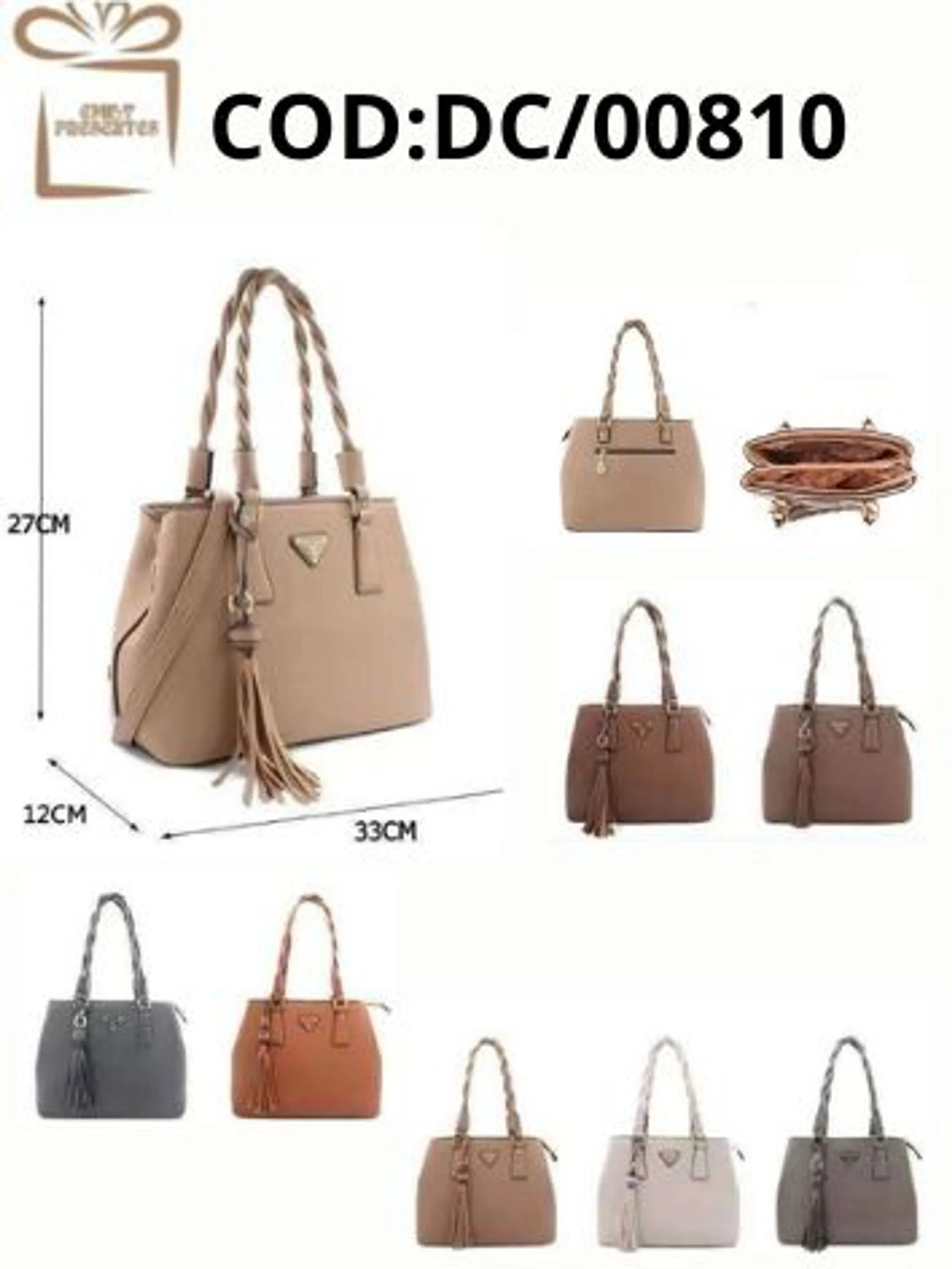 Bolsa Grande Feminina Chaveiro Franjada-DC00810