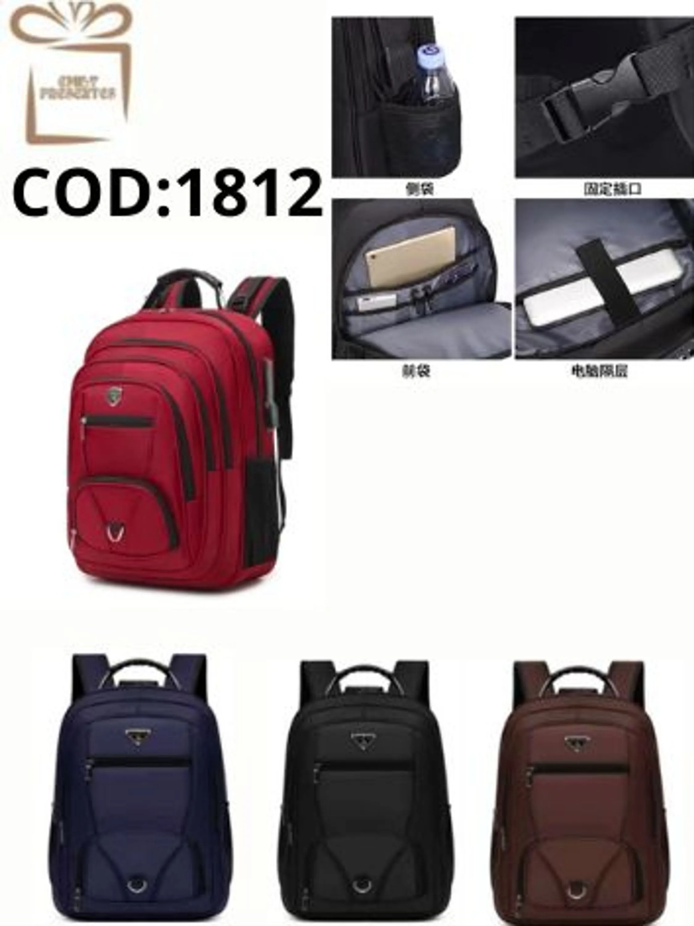 Mochila Masculina Alço DE Aço -1812