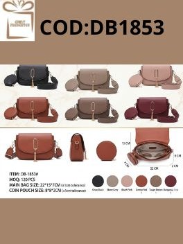 Bolsa Transversal Feminina com Alça Grossa-DB1853