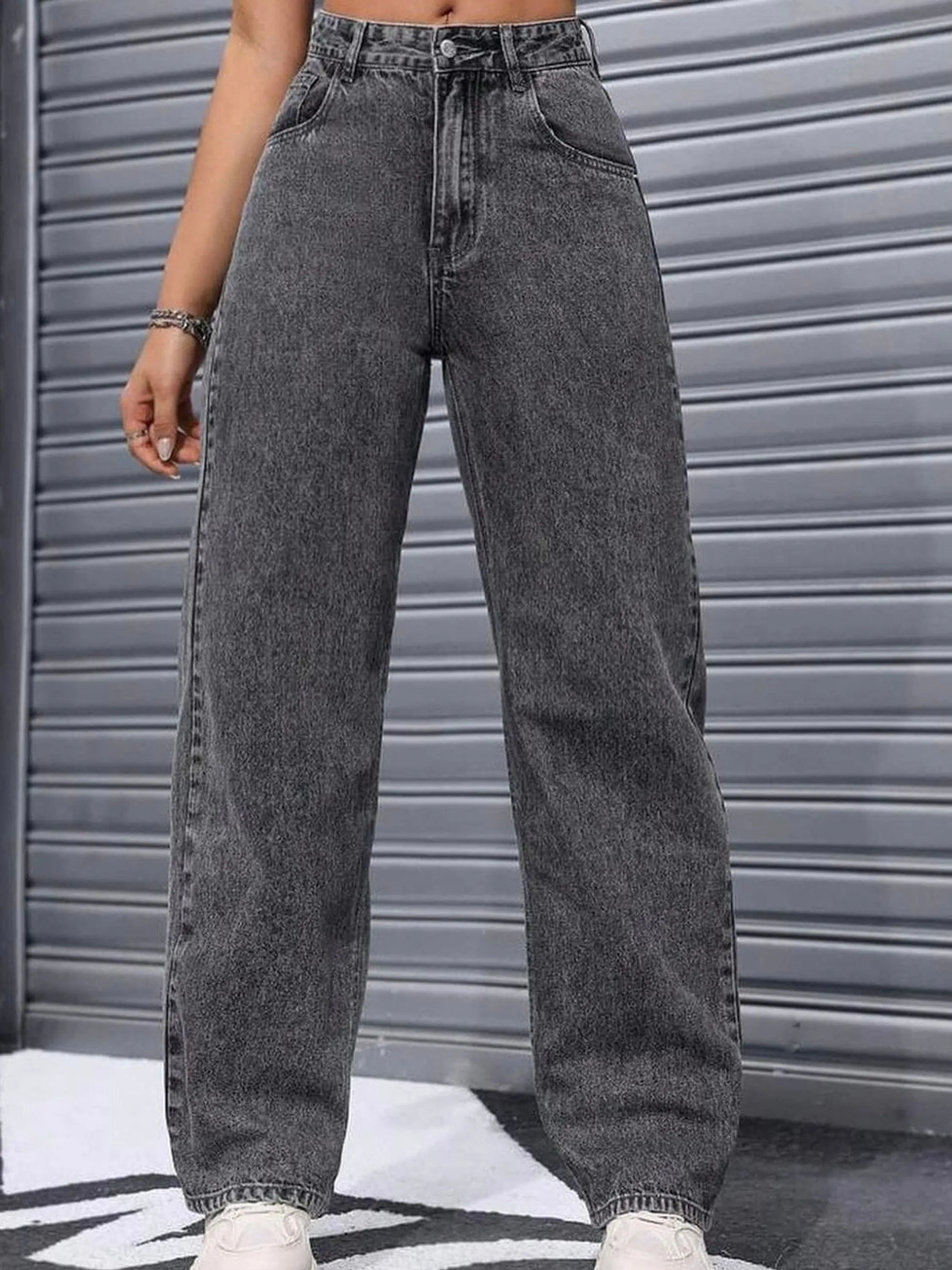 💥CALÇA WIDE LEG GRAFITE💥