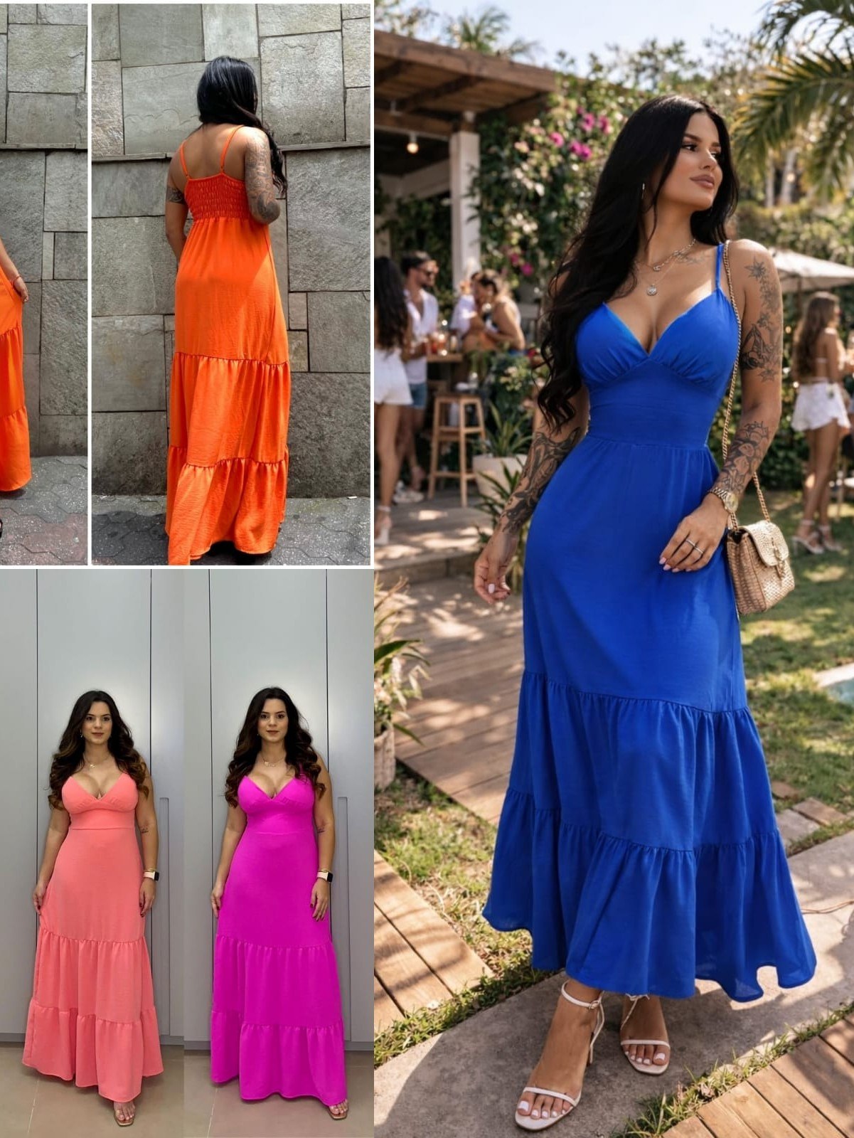 Vestido decote V