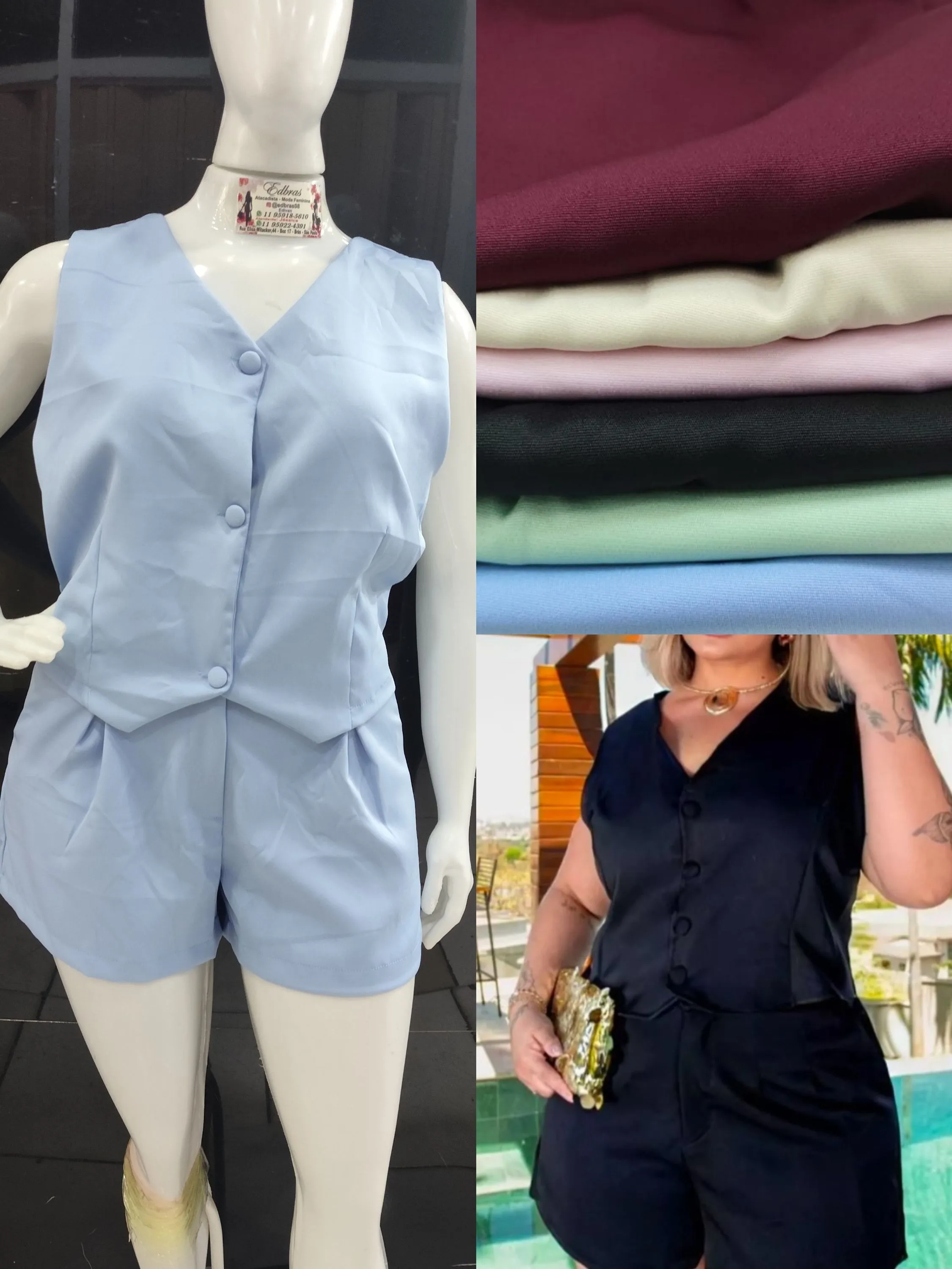 Conjunto alfaiataria plus