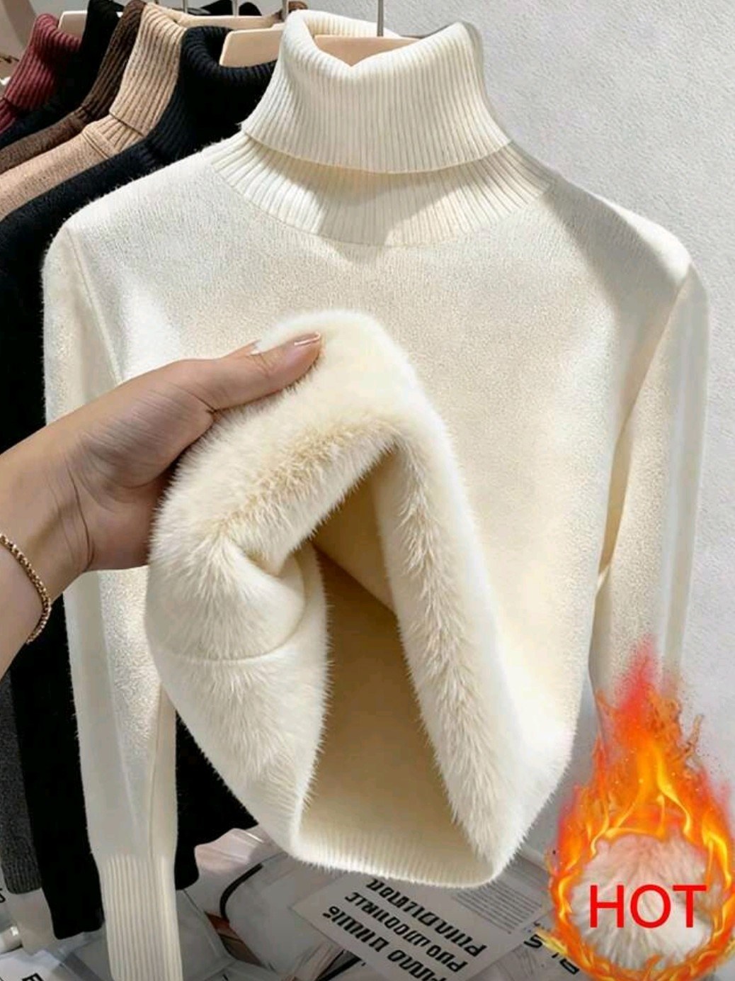 Blusa Gola Alta Peluciada TÉRMICA