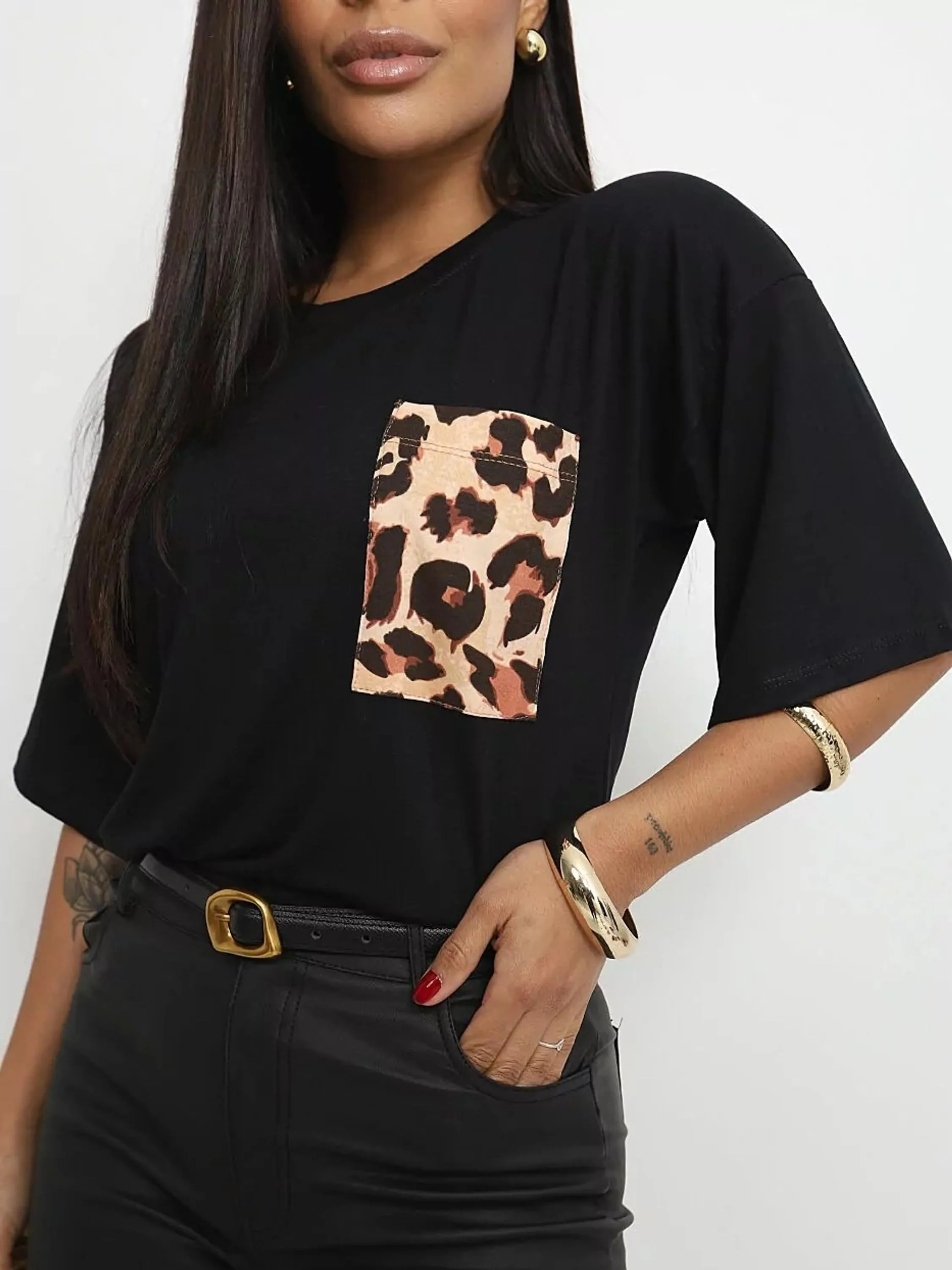 Blusa Animal Print Viscolycra
