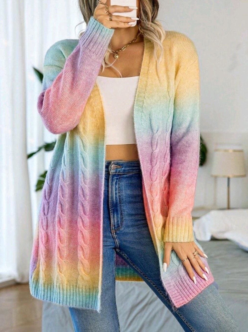 Casaco Colorido Modal