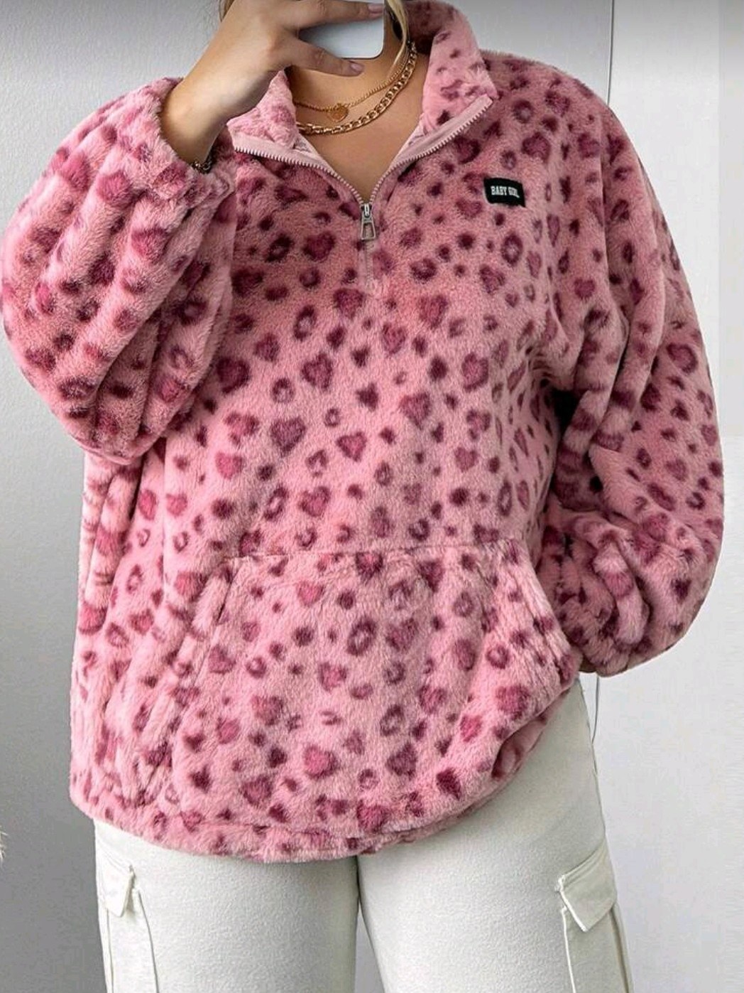 Blusa Pelúcia Animal Print