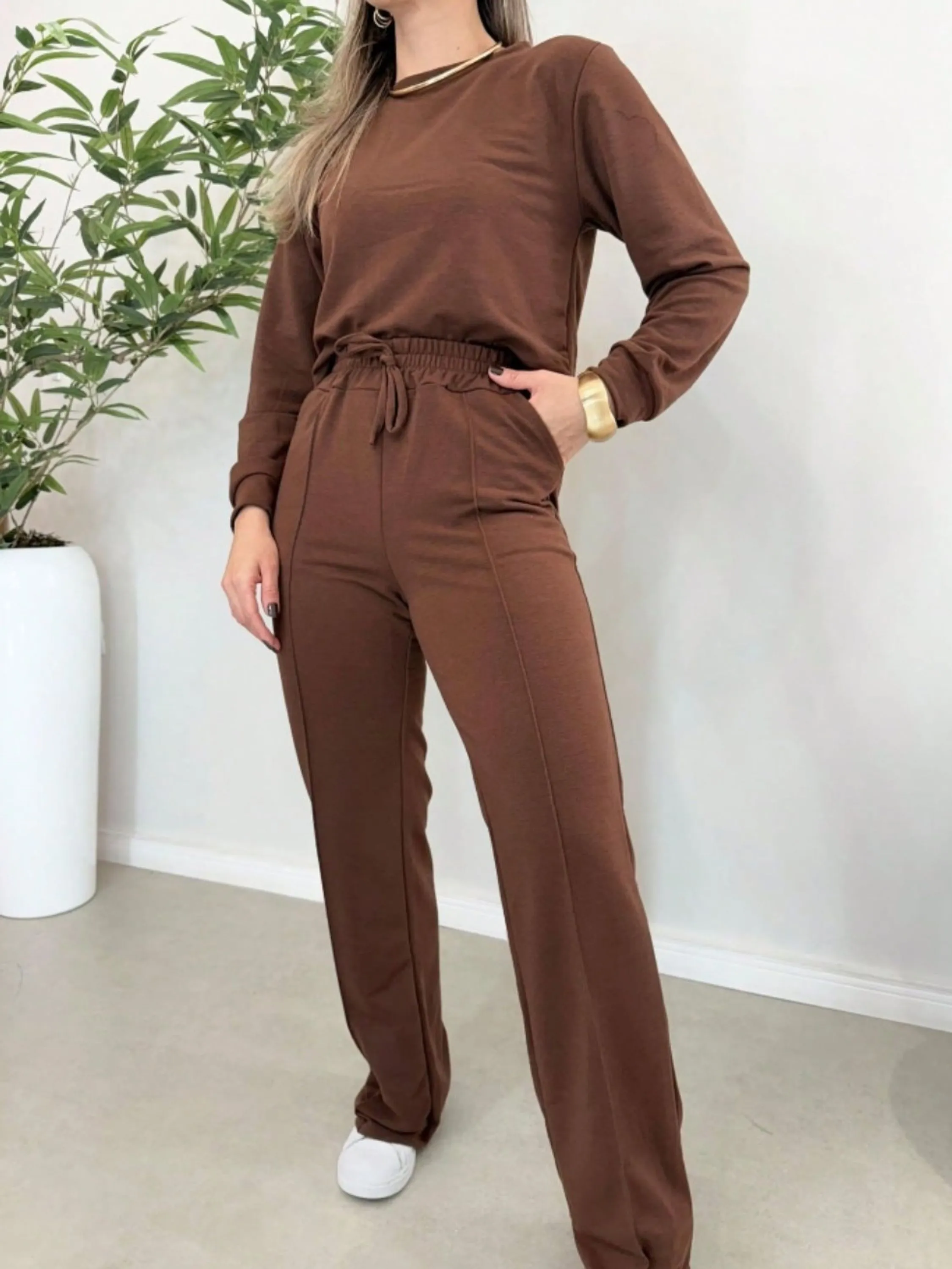 Conjunto Moletinho Blusa e Calça