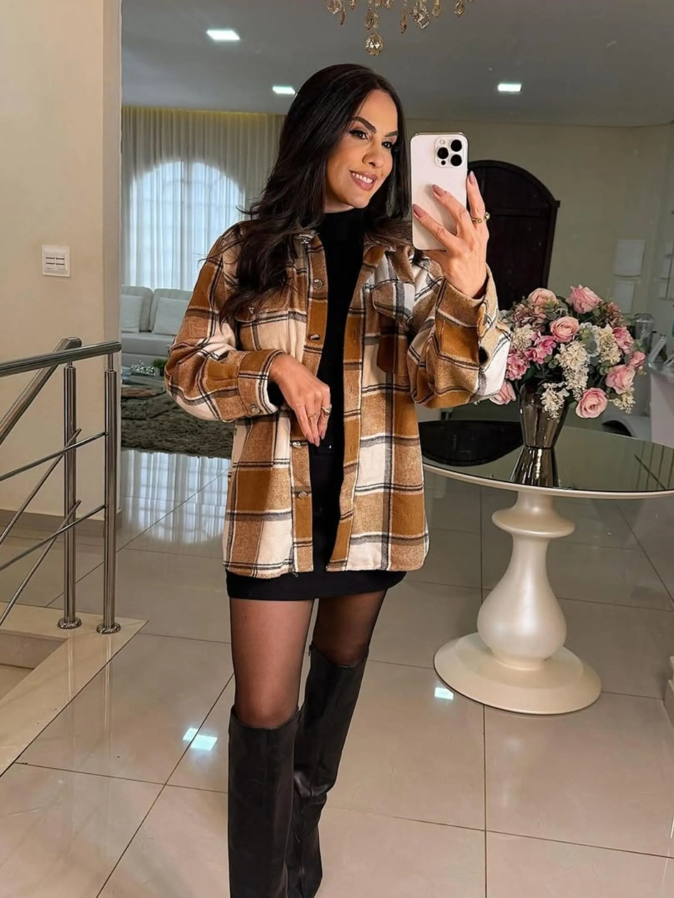 Jaqueta Xadrez Flanelada