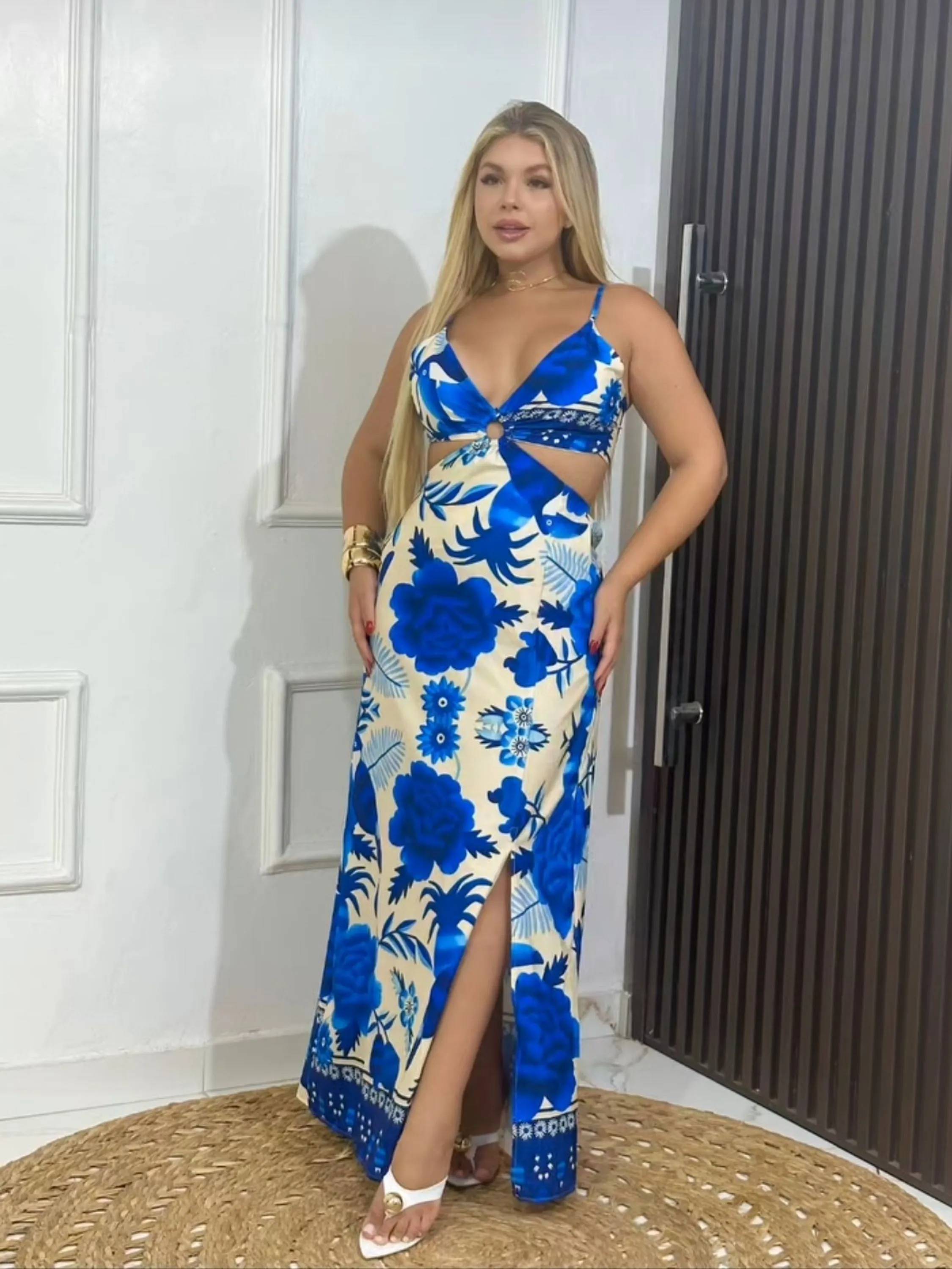 Vestido Estampado Viscolinho