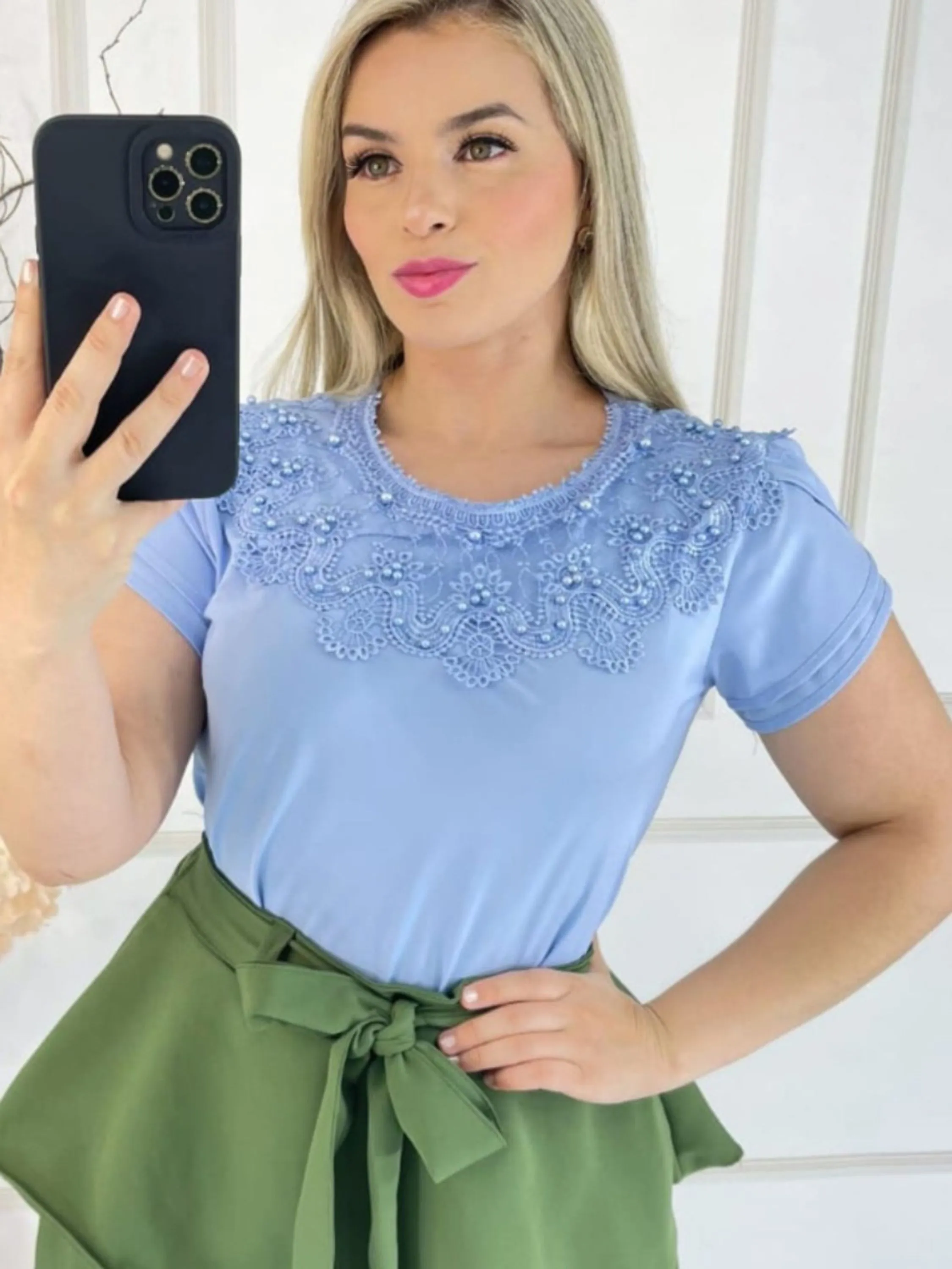 Blusa Pérola Luxo