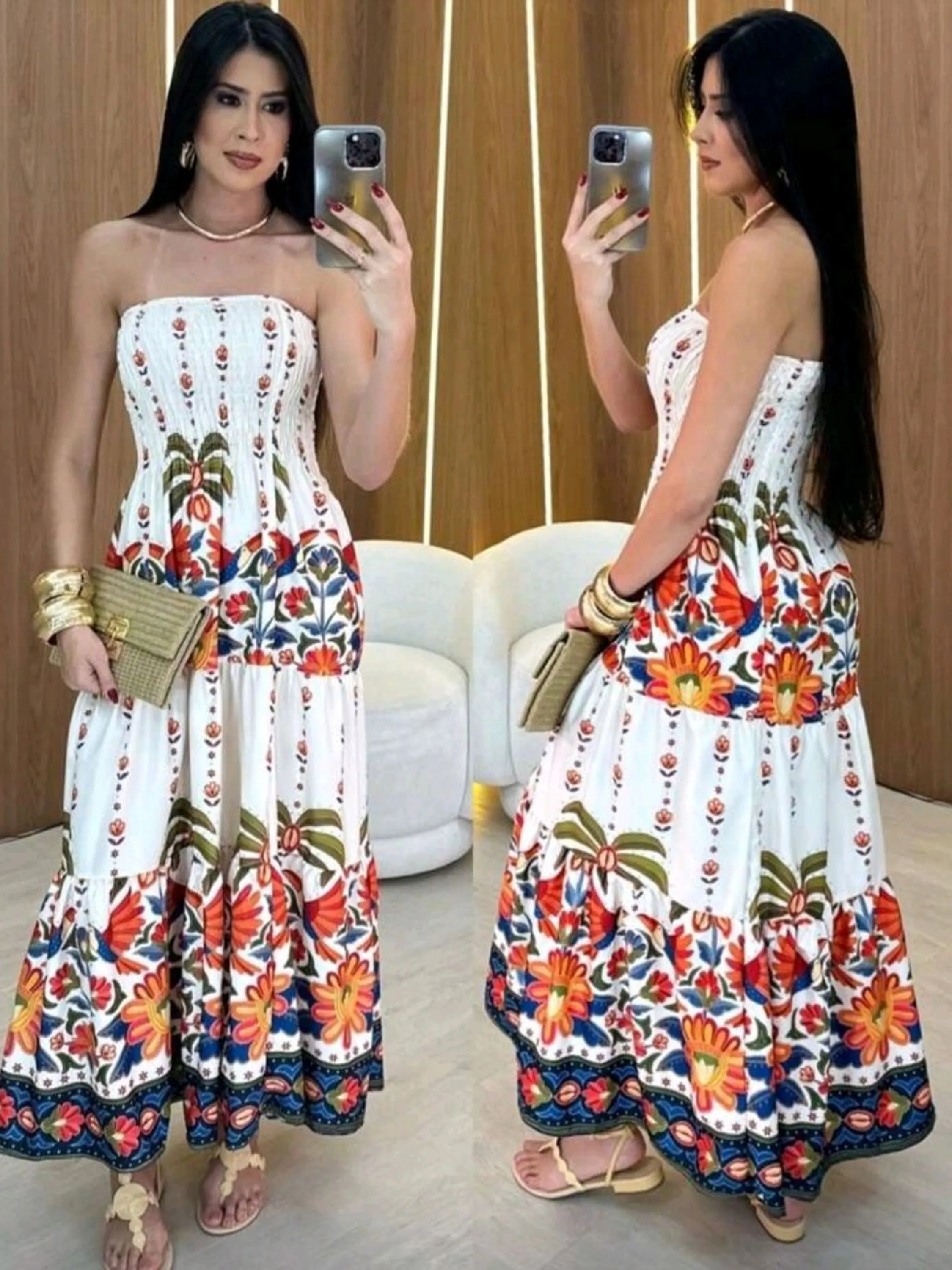 Vestido Longo Tomara que caia