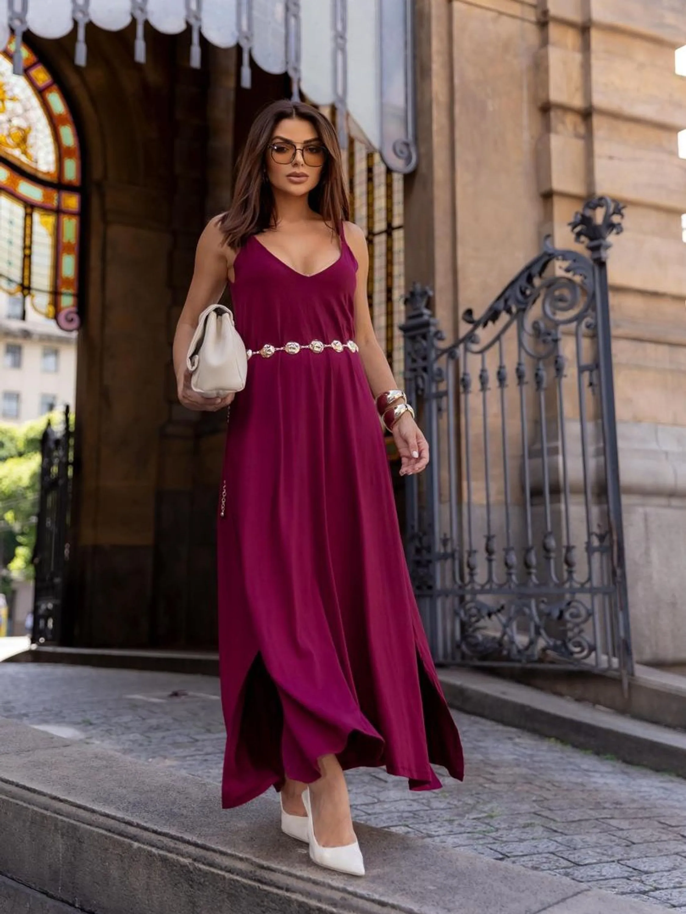 Vestido Longo Viscolycra