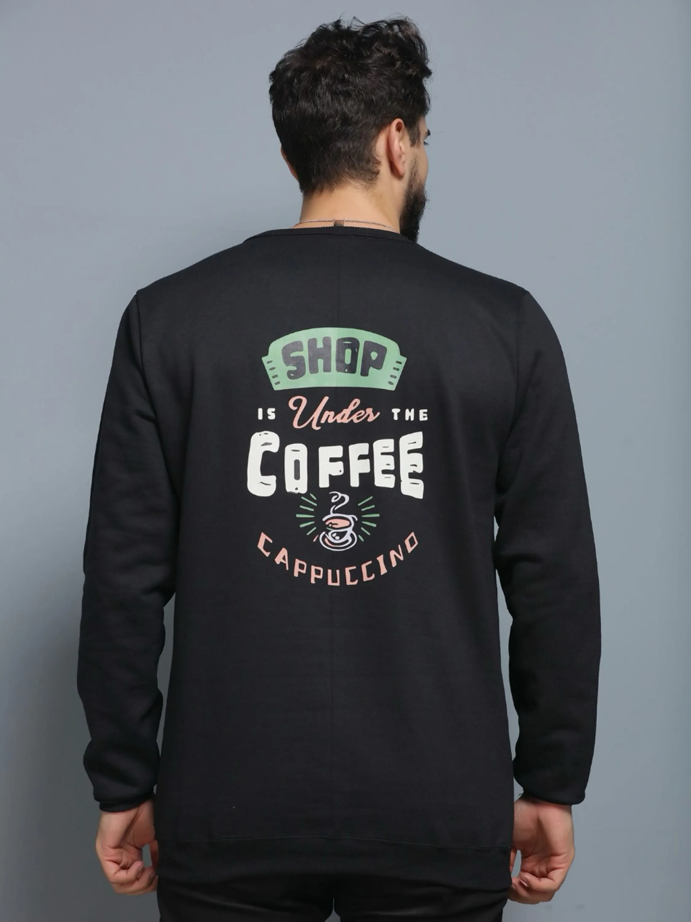 Blusa Moletom  Mascluno Com  Estampado Back Street Top #copffee