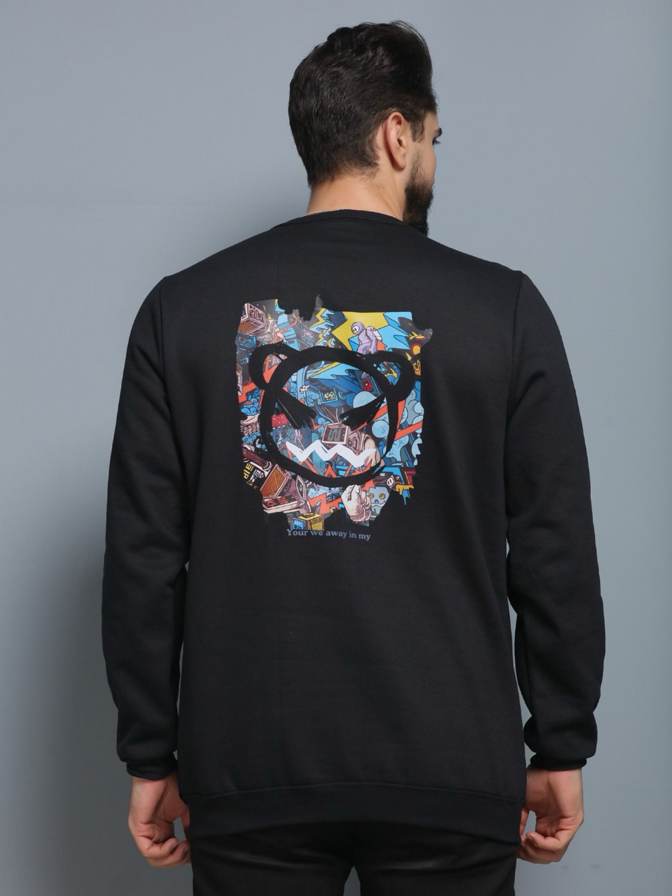 Blusa Moletom Mascluno Com Estampado Back Street Top #001