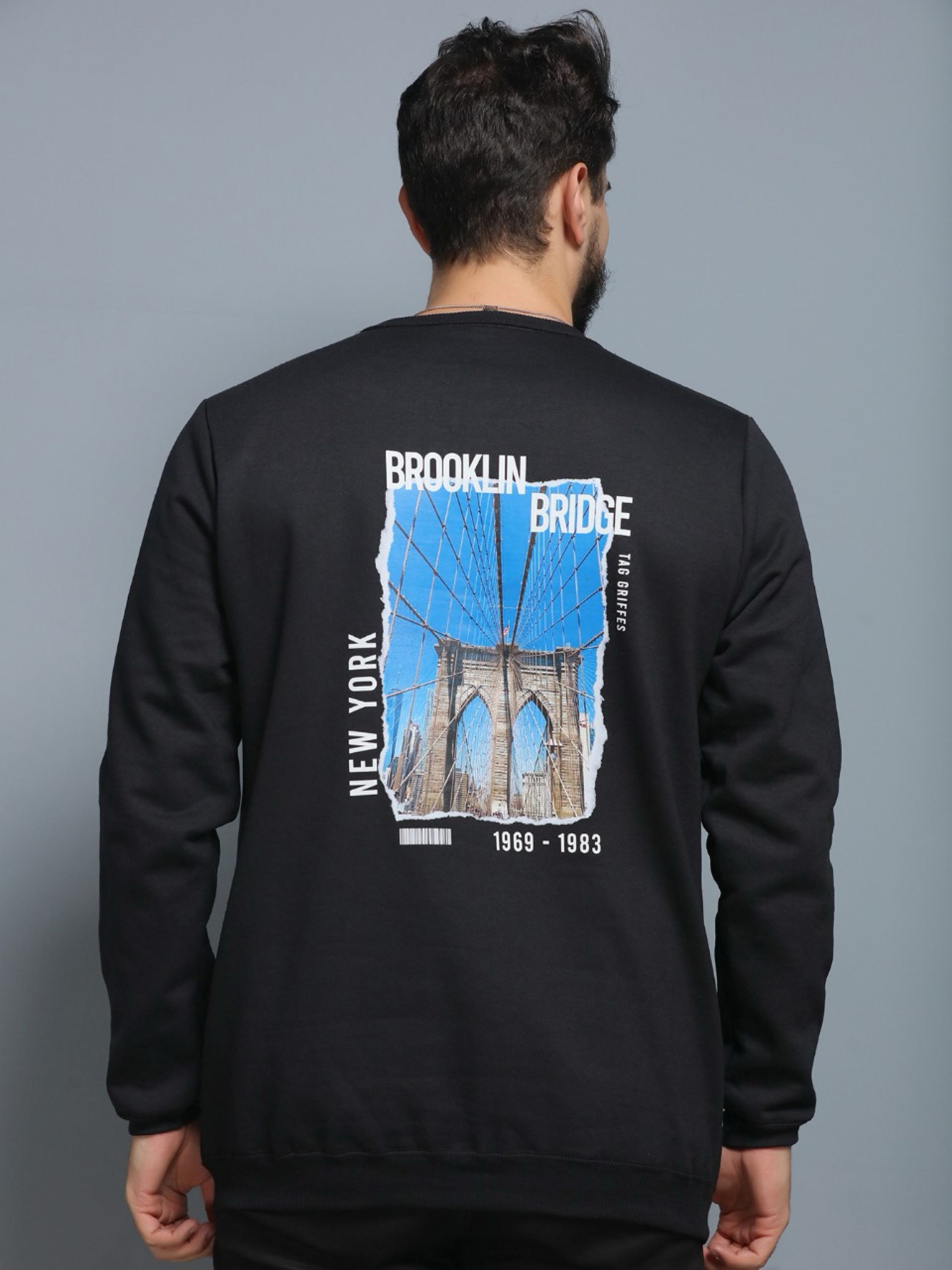 Blusa Moletom Mascluno Com Estampado Back Street Top #014