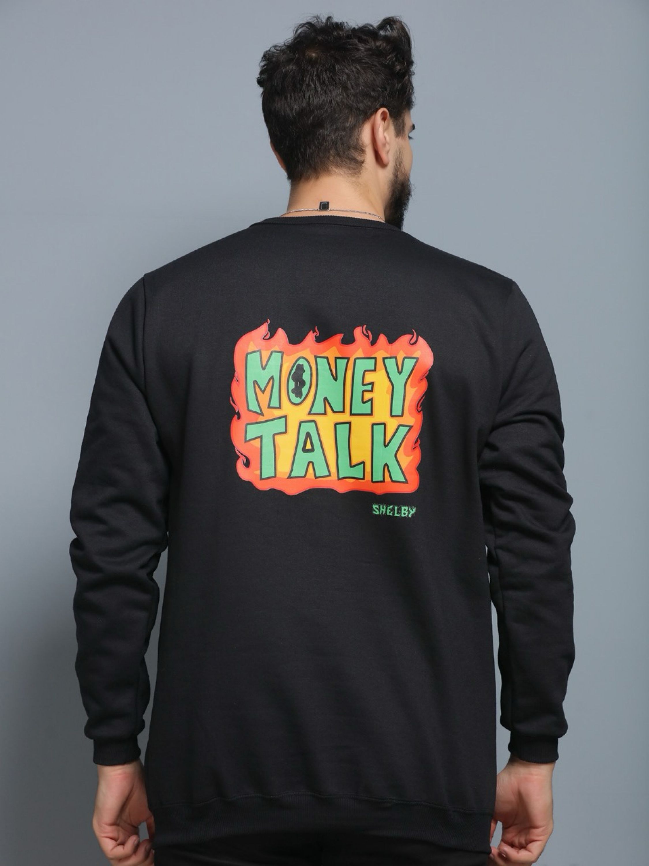 Blusa Moletom Mascluno Com Estampado Back Street Top #MONEY