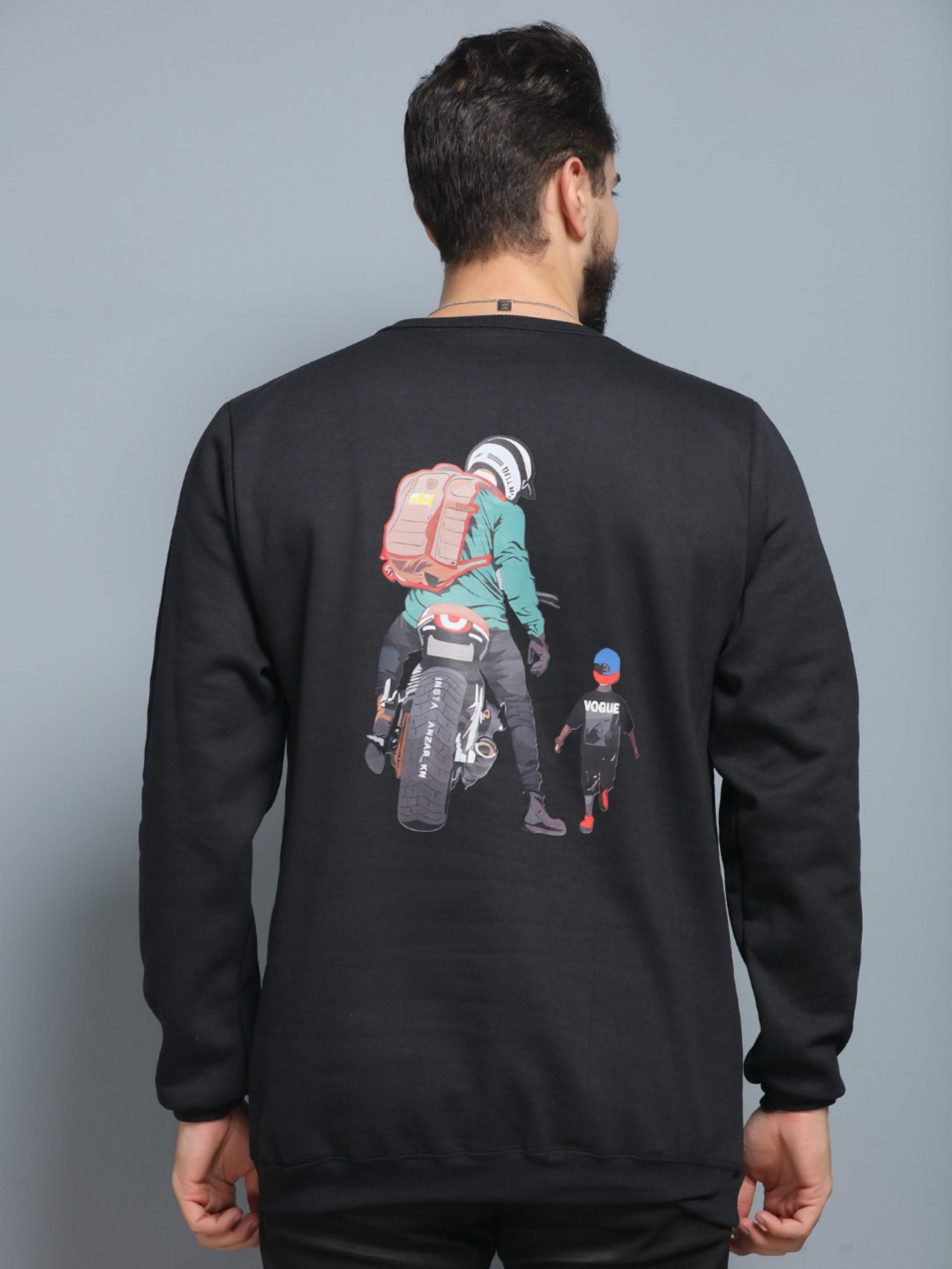 Blusa Moletom Mascluno Com Estampado Back Street Top #008