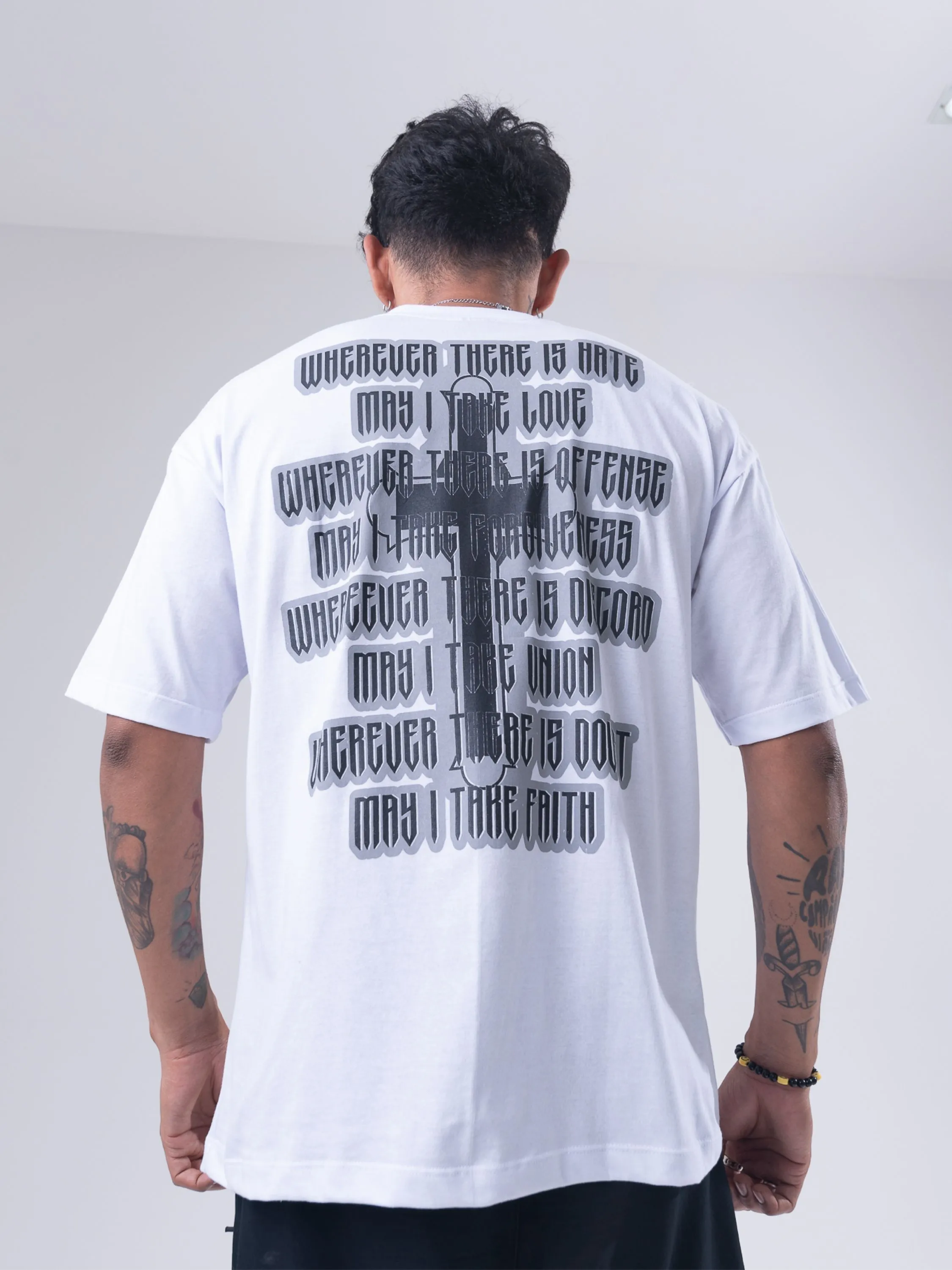 Camiseta Oversized Streetwear Masculina Algodão #049