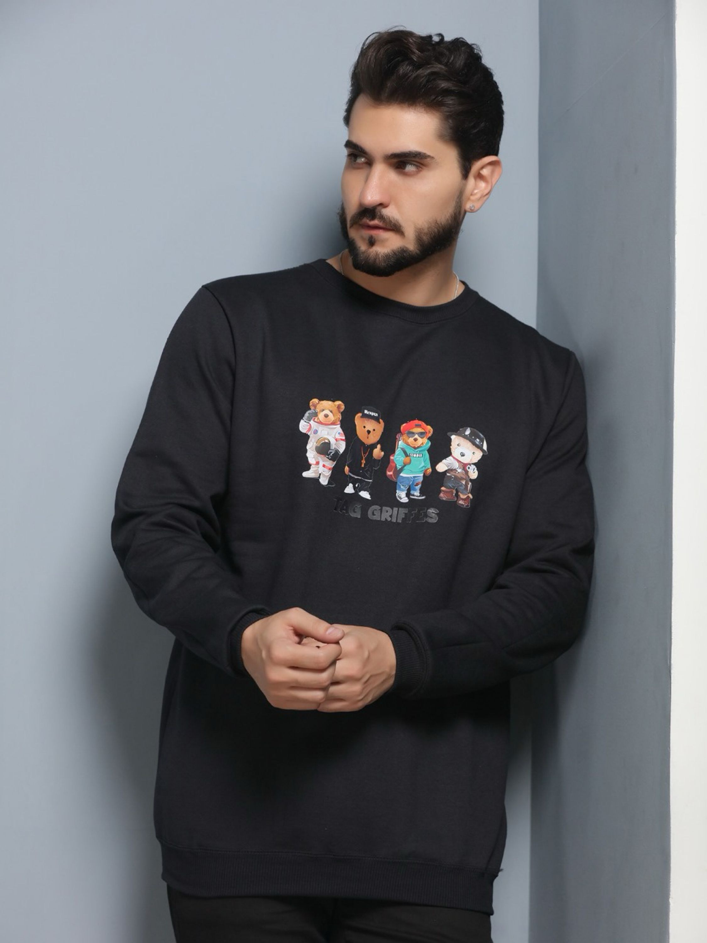 Blusa Moletom Mascluno Com Estampado Back Street Top #SZXX