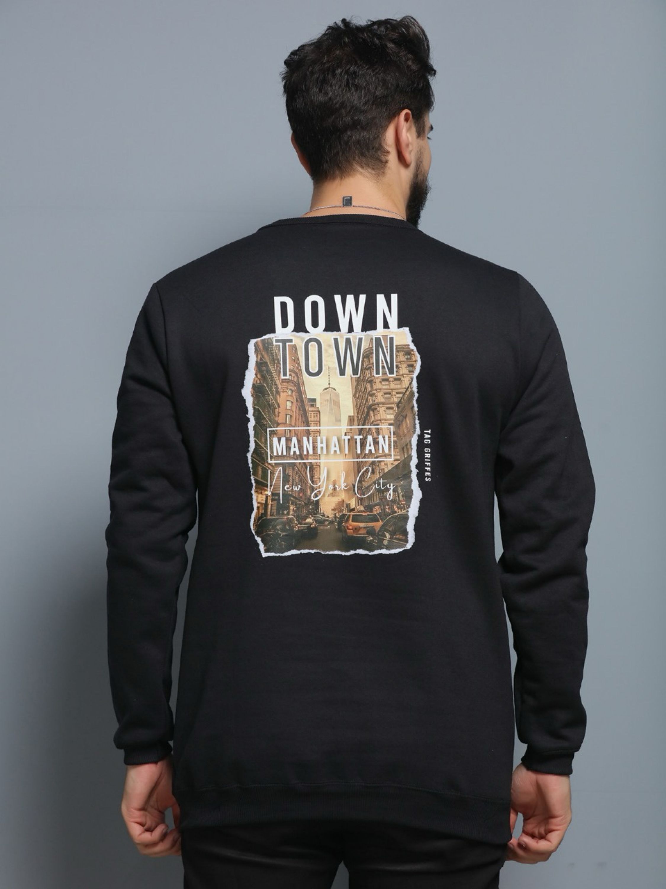 Blusa Moletom Mascluno Com Estampado Back Street Top #006