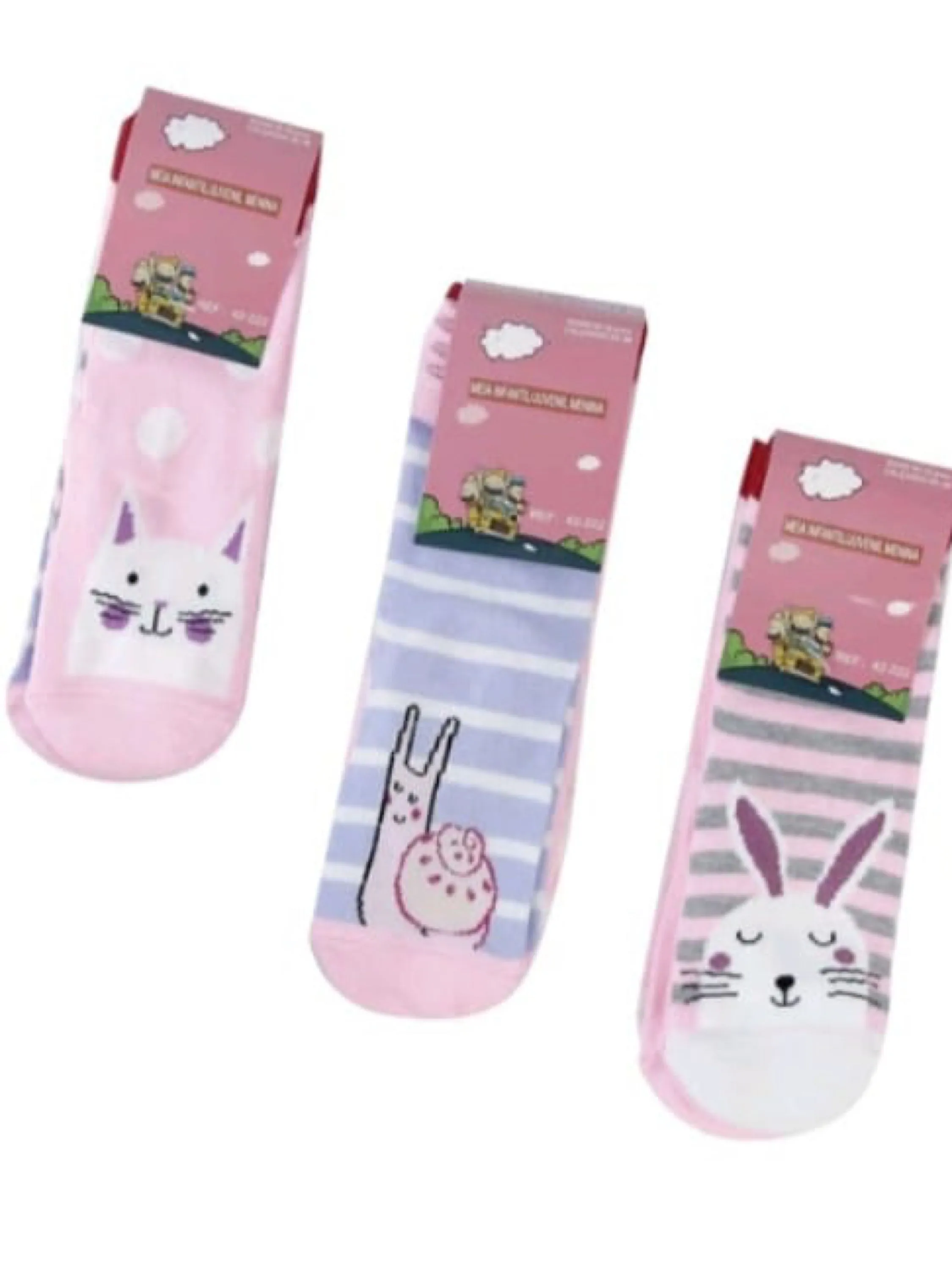 Kit com 12 Pares de Meias Infantil Personalizadas Cano Longo!!