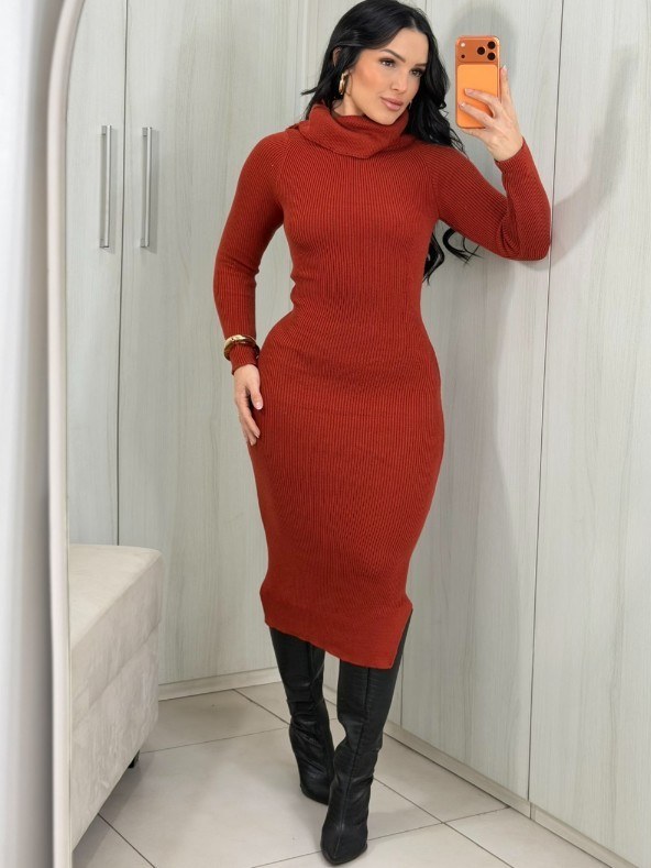 Vestido Tricô modal