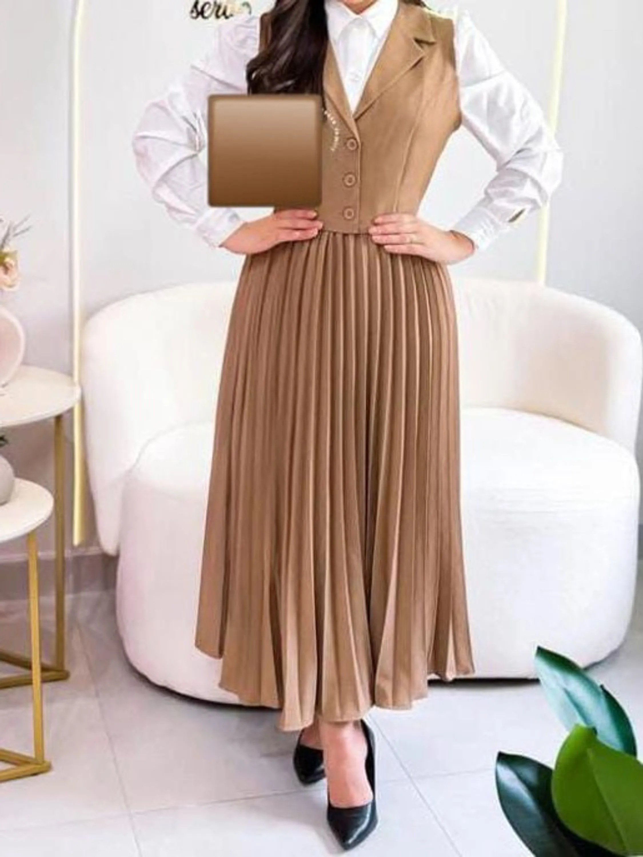 Conjunto plissado