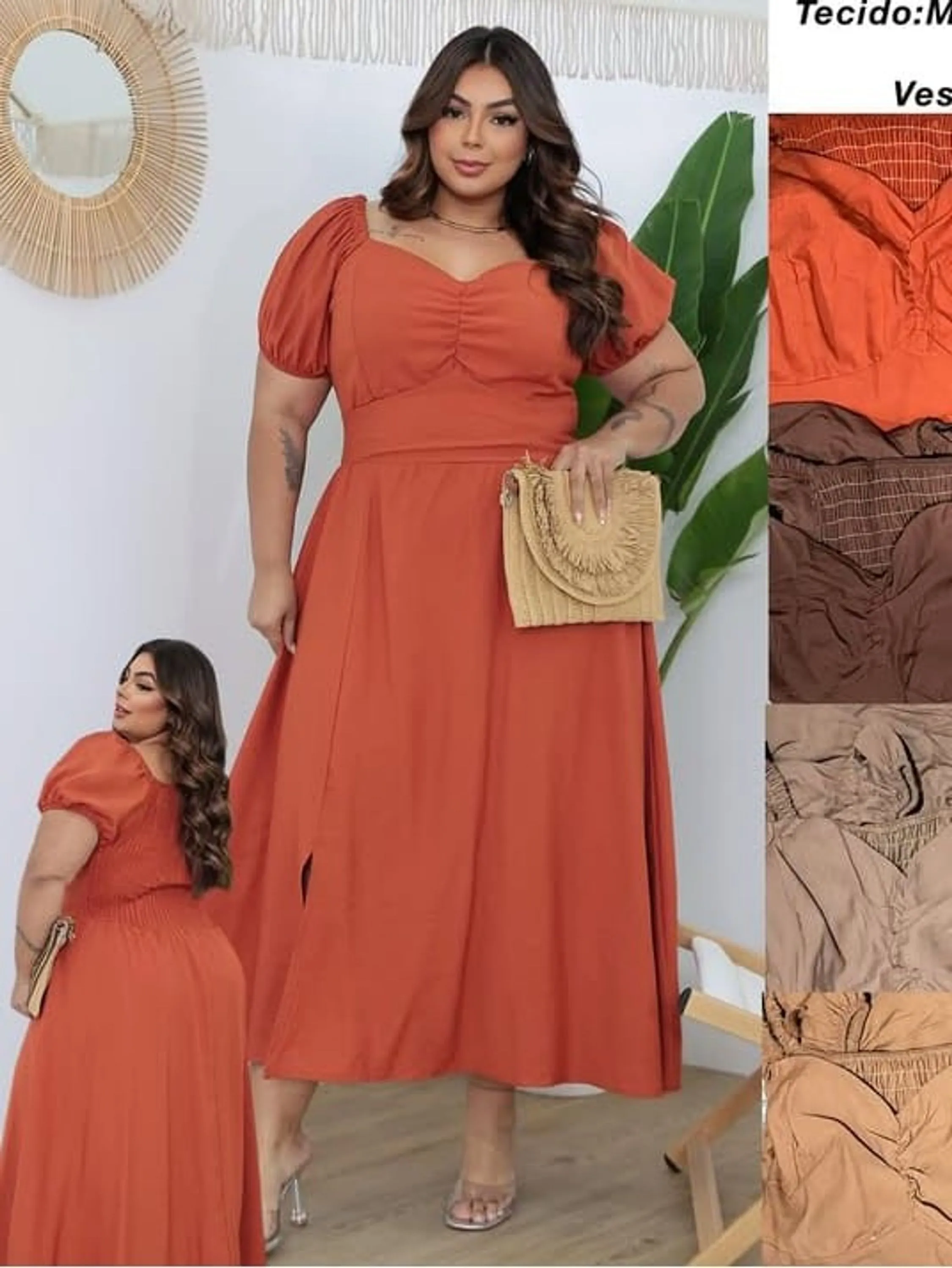 VESTIDO PLUS CORAÇÃO ELYM