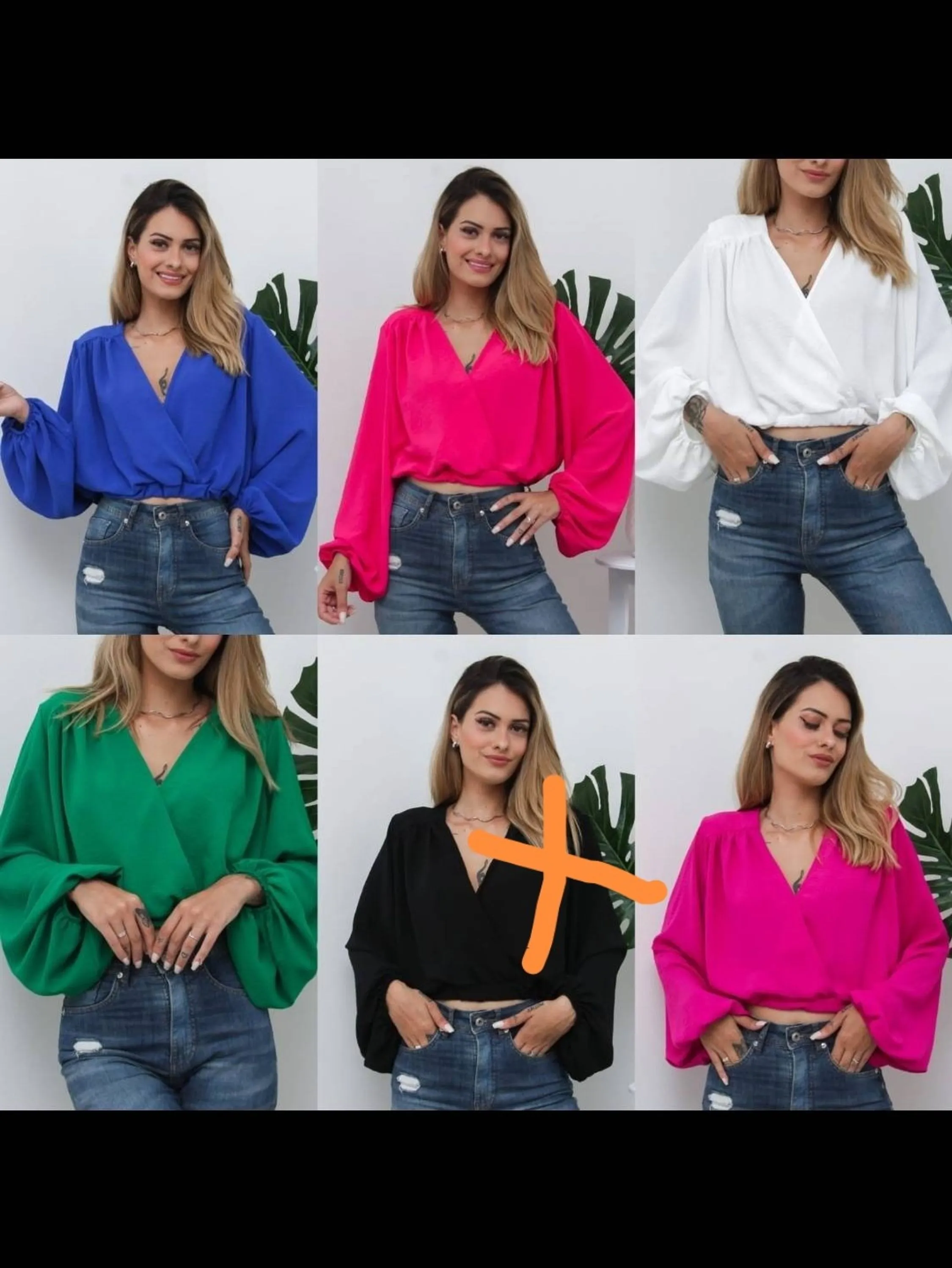 Blusa Manga Longa Duna Cruzada