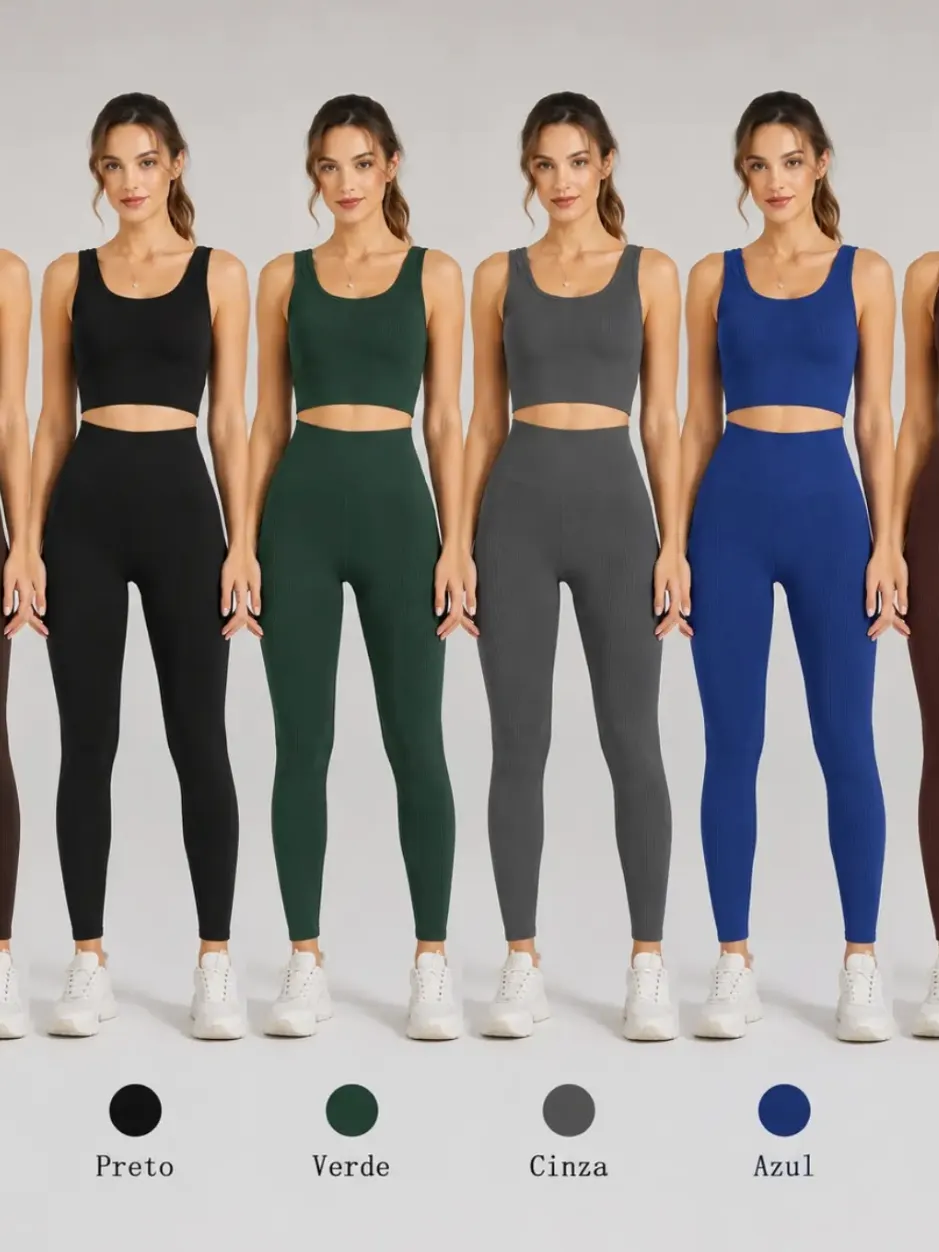 Conjunto Academia #633 Top+Legging P/M G/GG