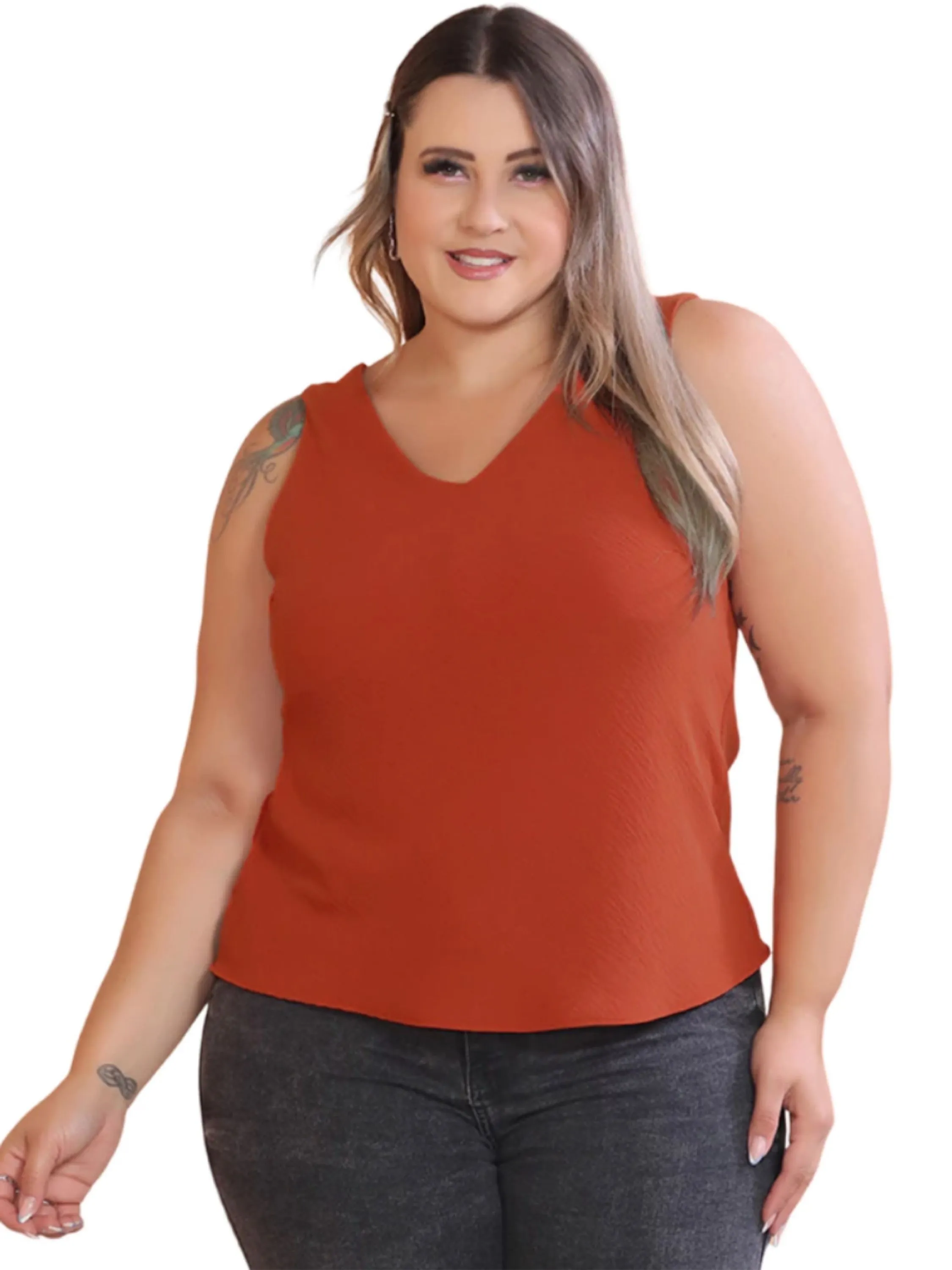 Blusa Feminina  Plus Size g1 ate G3 Tecido Duna leve Confortável