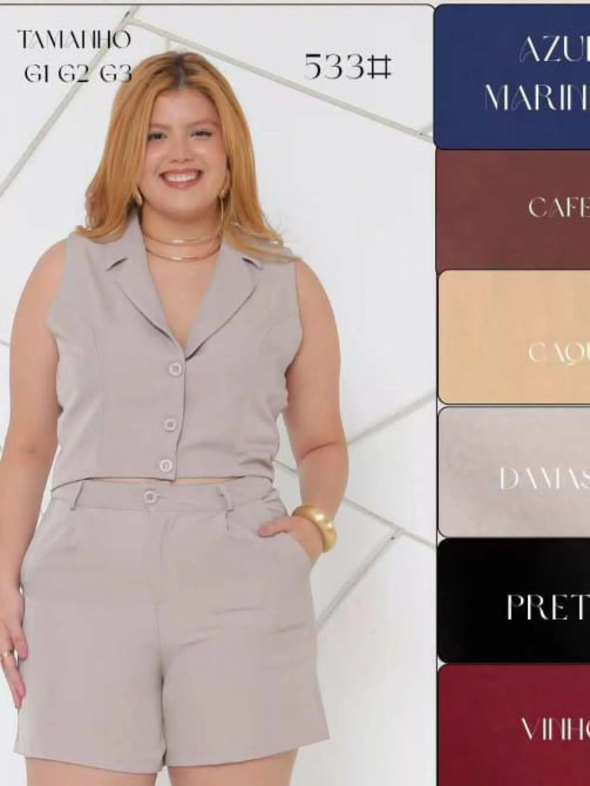Conjunto plus size twil #533