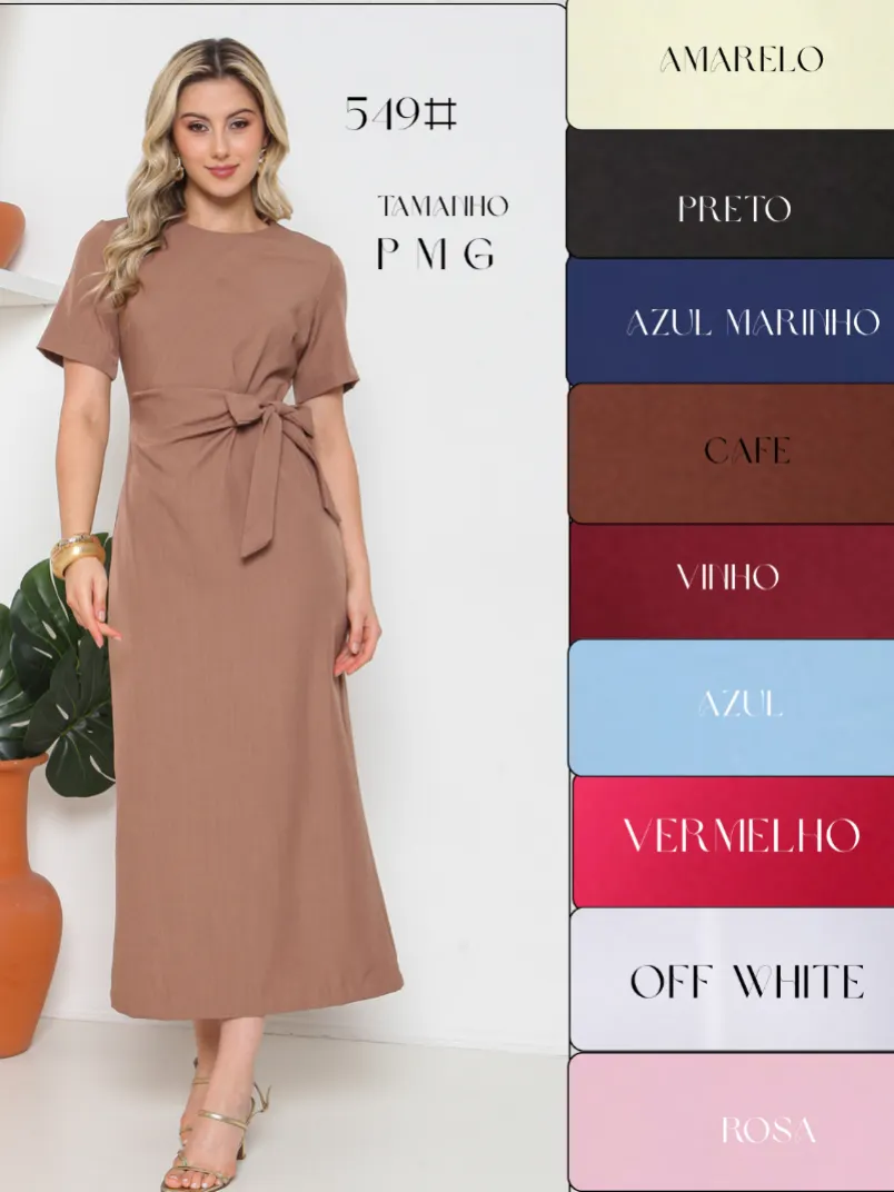 Vestido Midi CSS-579 P M G
