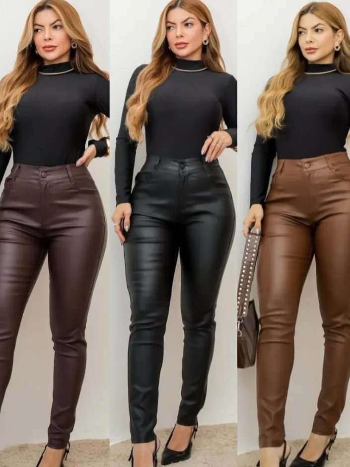 Calça Legging Poliamida Canelada P/M G/GG