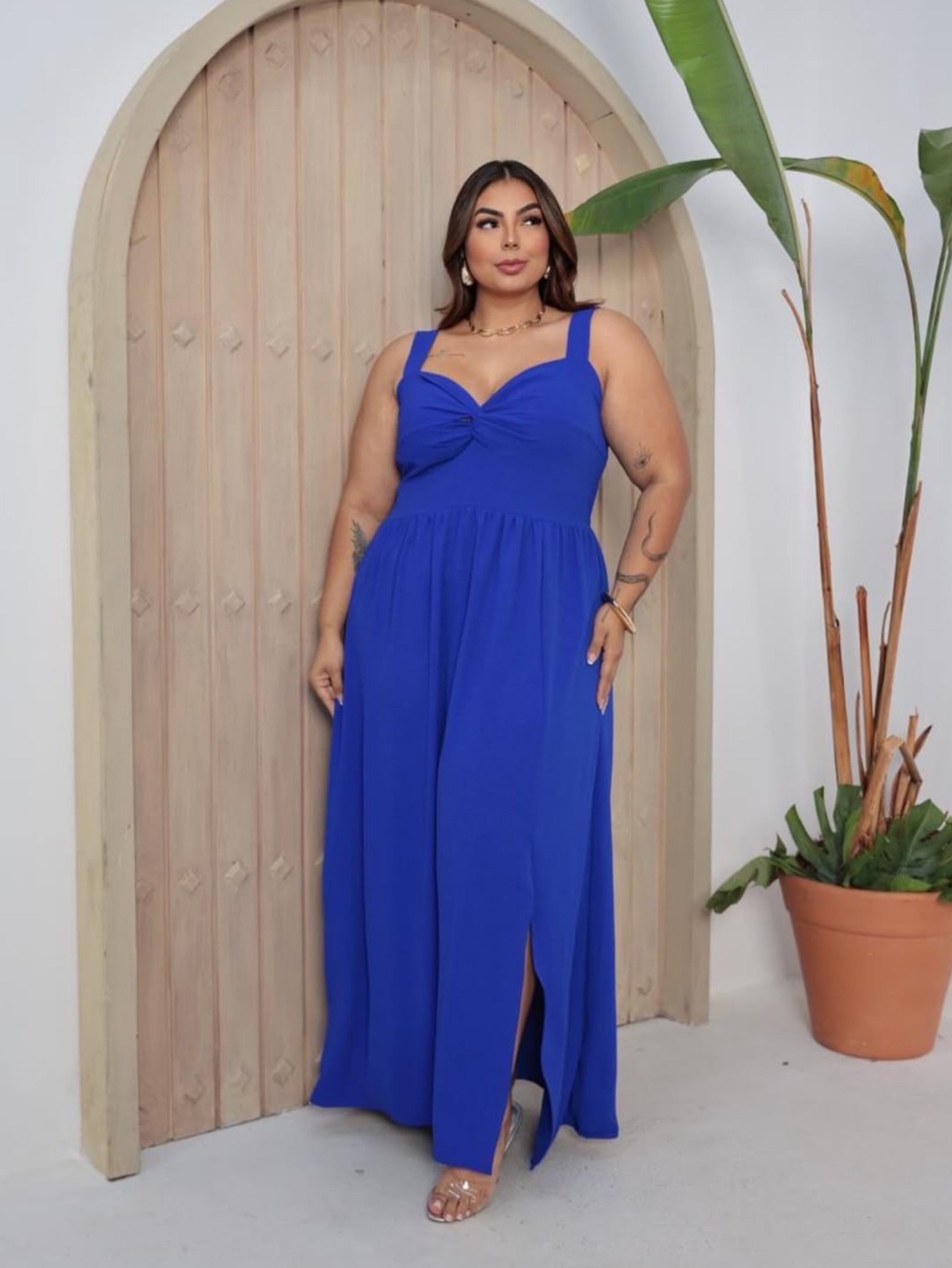 Vestido longo Frida Plus Size