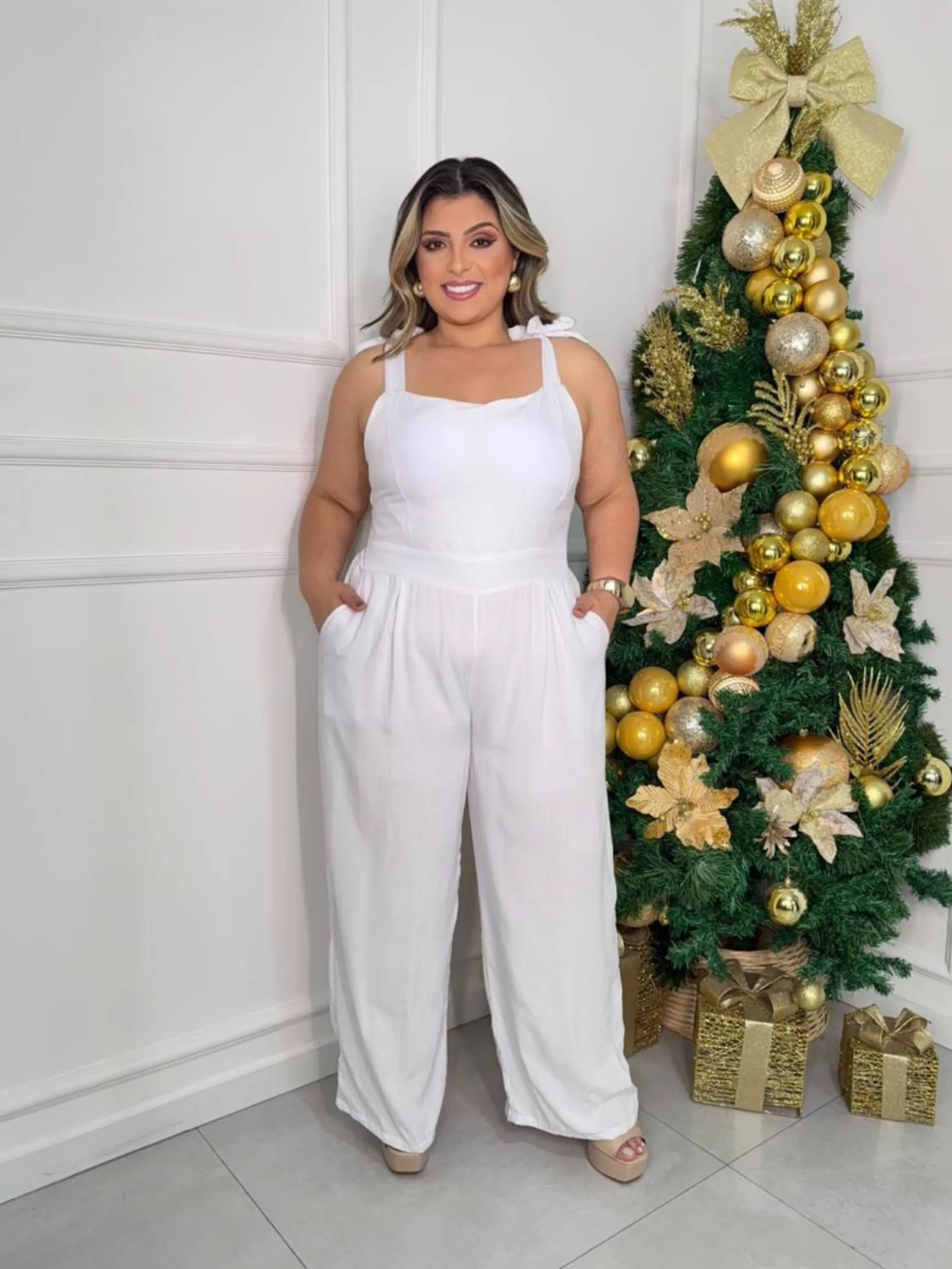 Macacão longo Jessica Plus Size