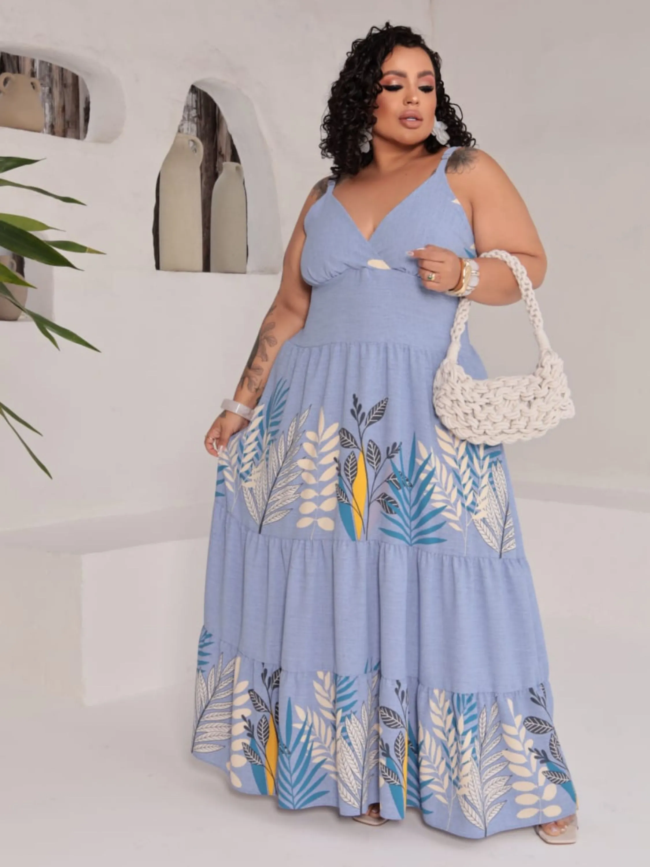 Vestido longo Júlia Plus Size