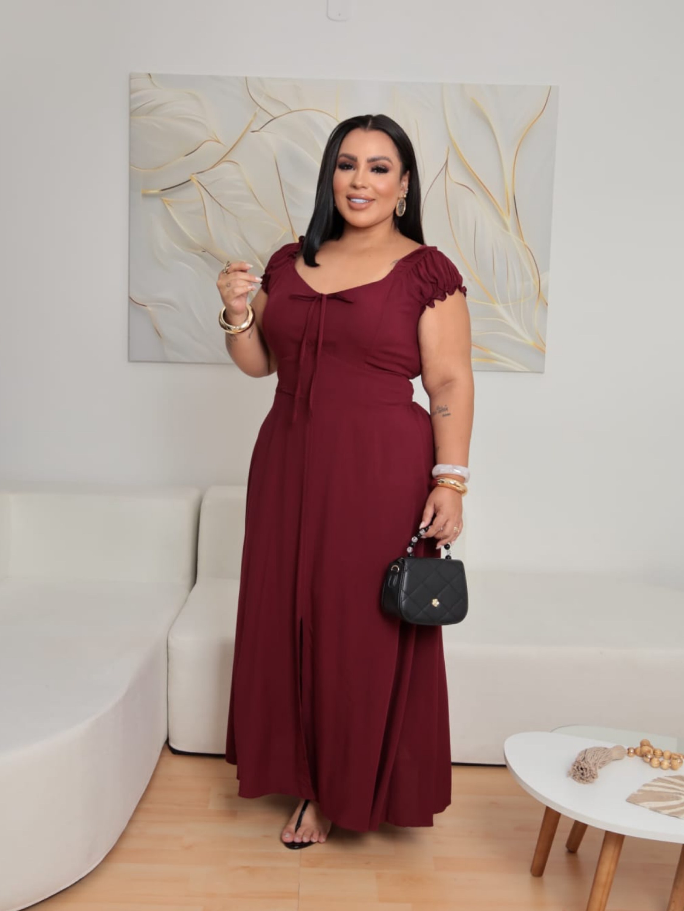 Vestido longo Livia Plus Size