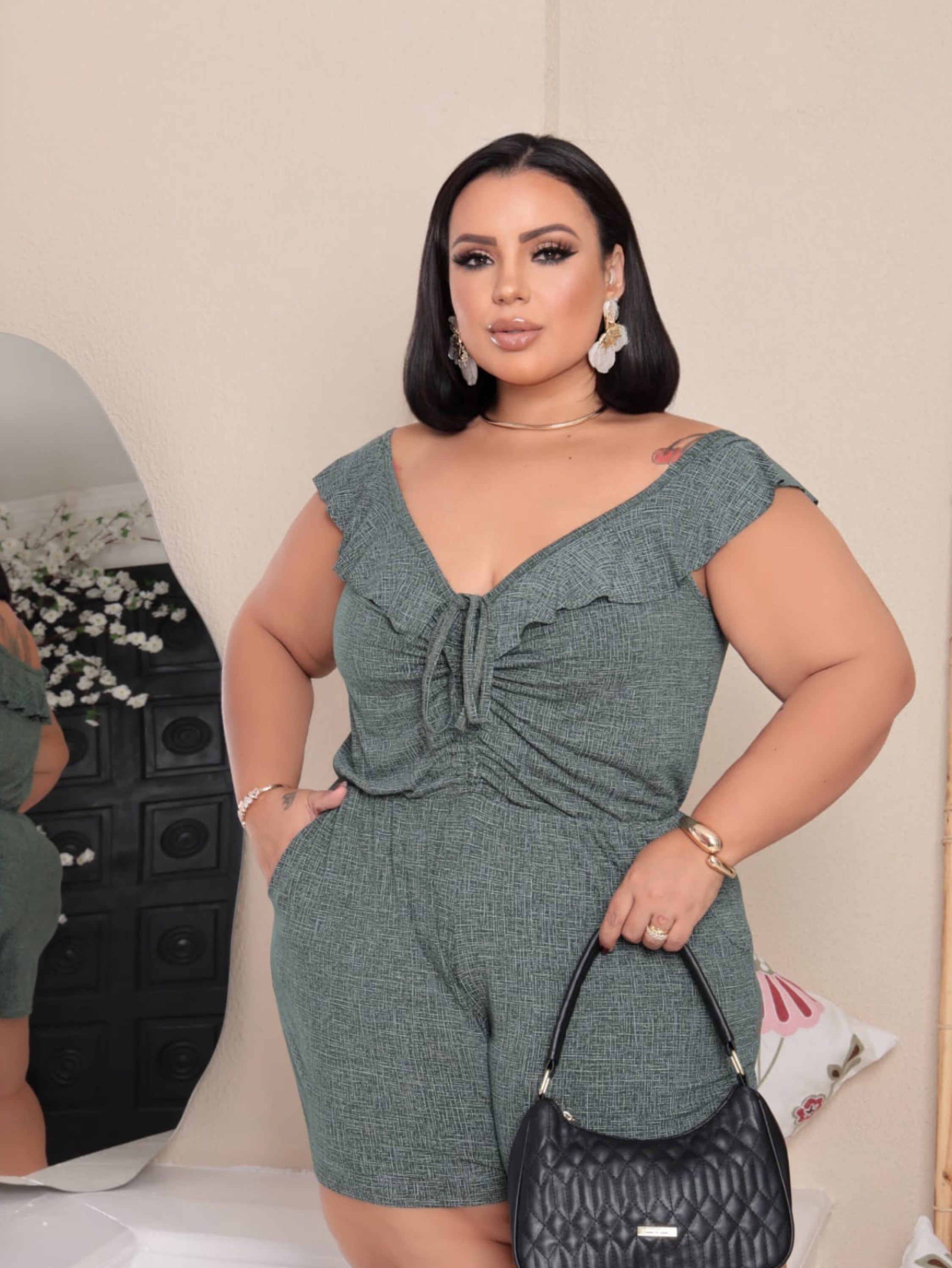 Macaquinho Franzido Ayla