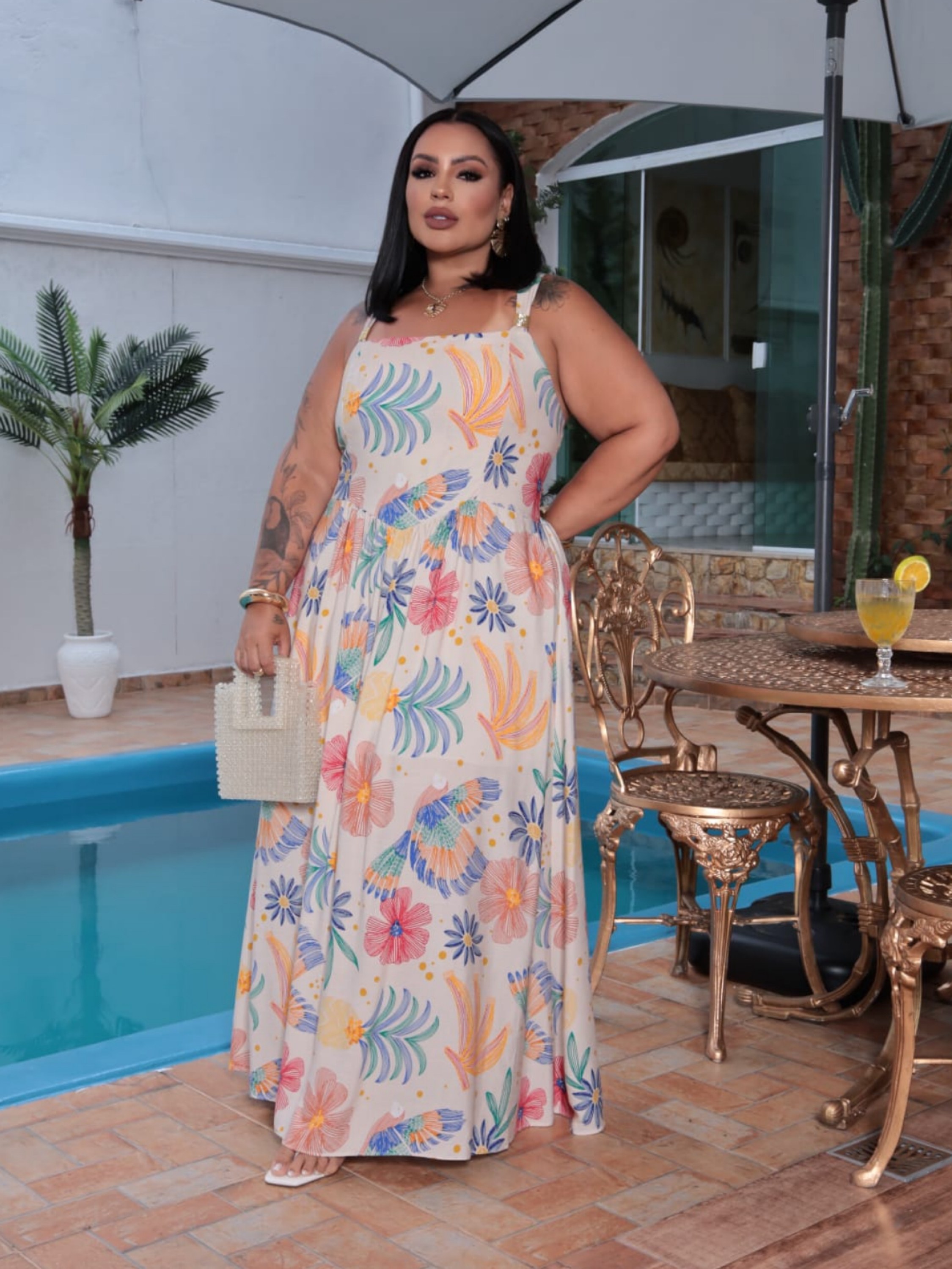 Vestido longo Charlotte Plus Size