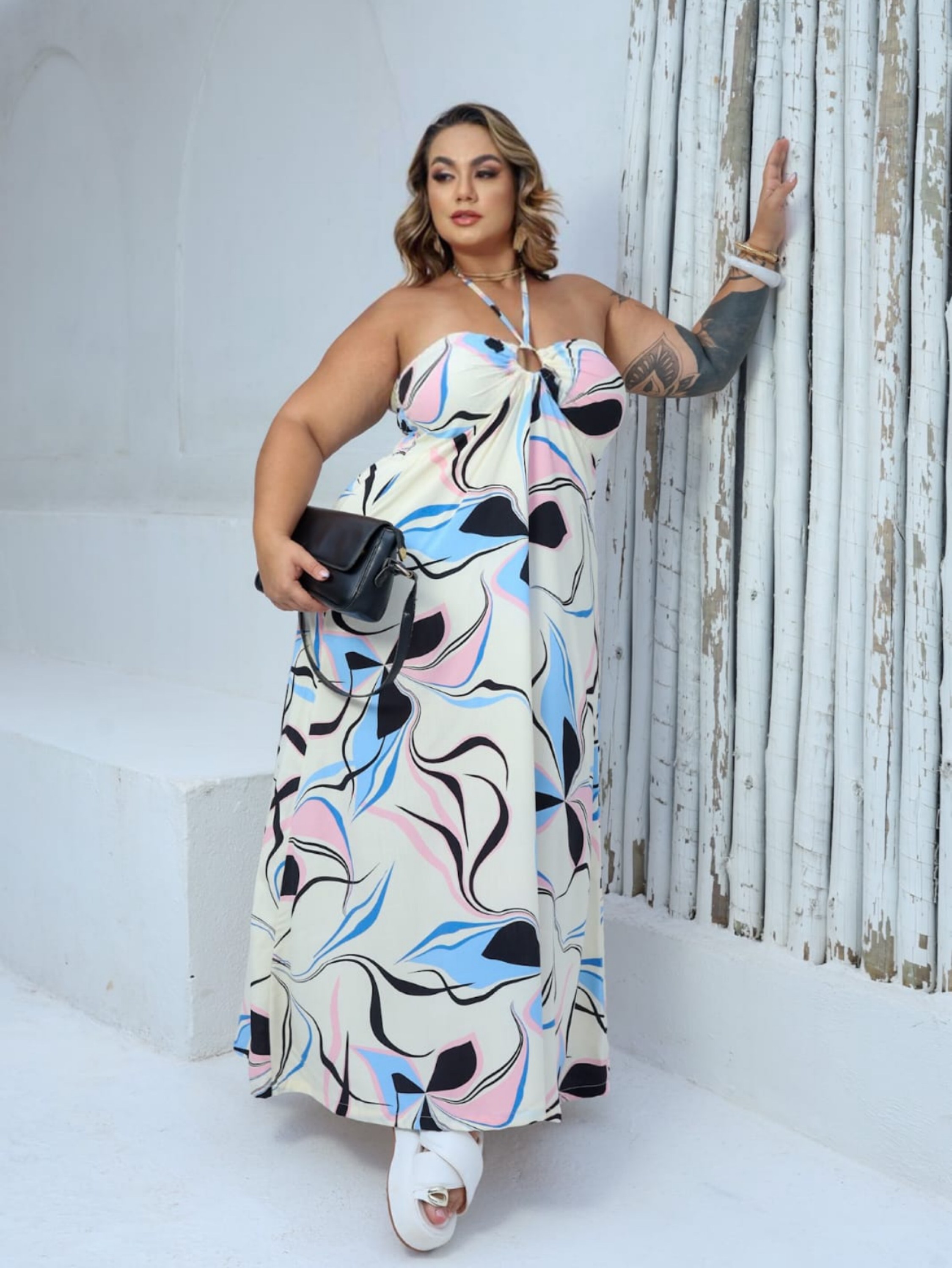 Vestido longo Helena Plus Size