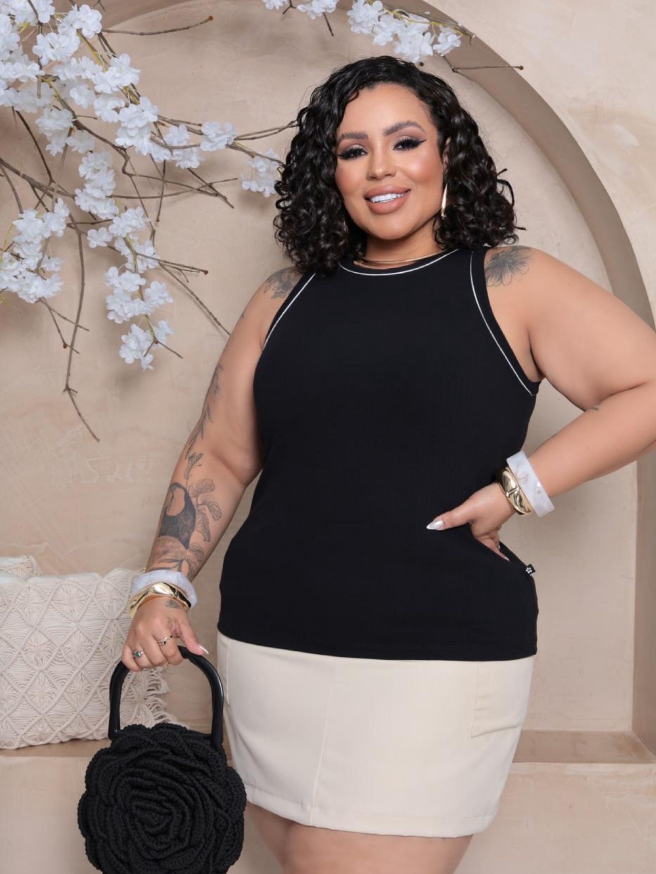 Regata viés Plus Size