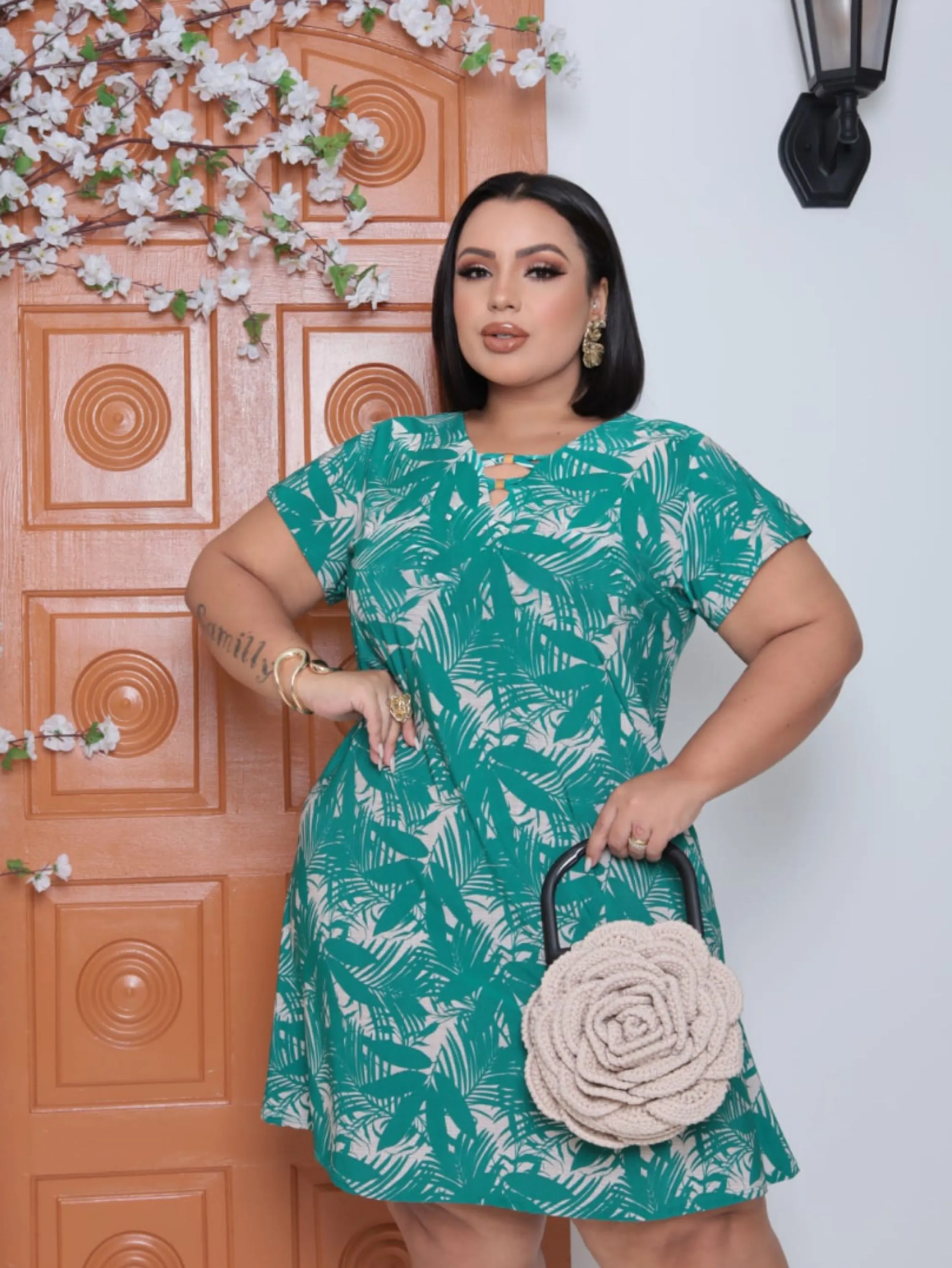 Vestido estampado Ivana Plus Size