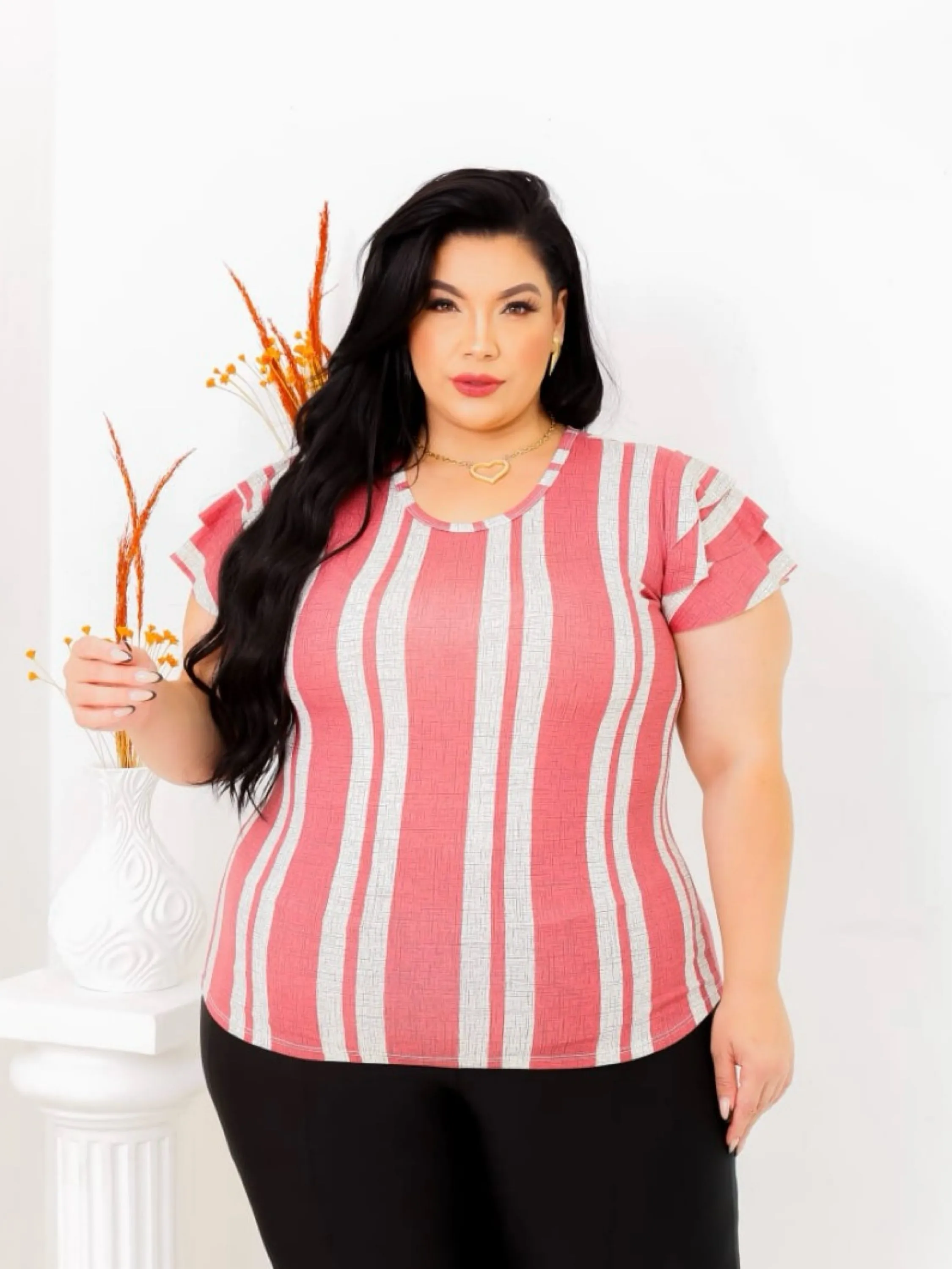 Blusinha Natália viscolycra Plus Size