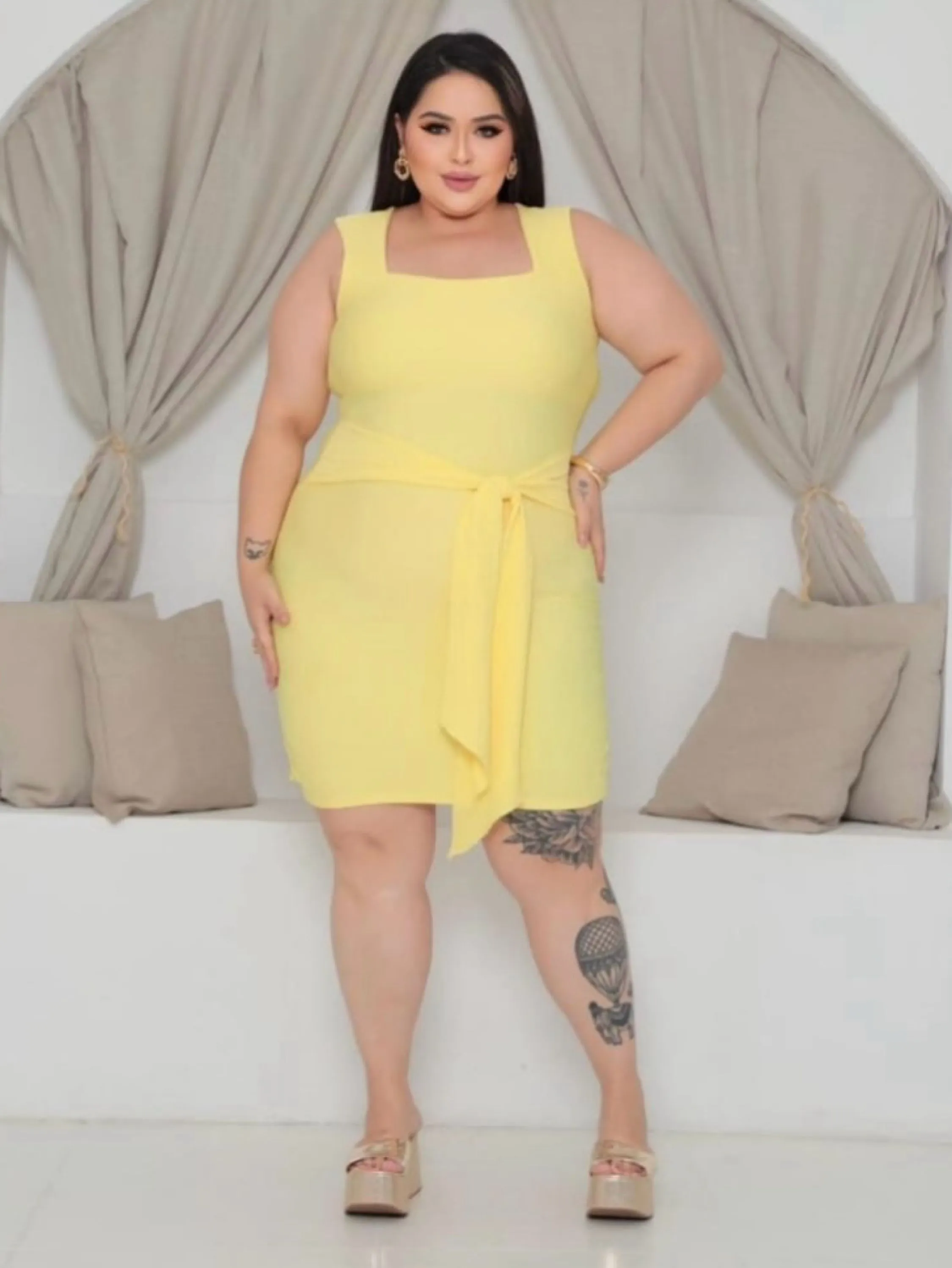 Vestido alcinha Mila Plus Size