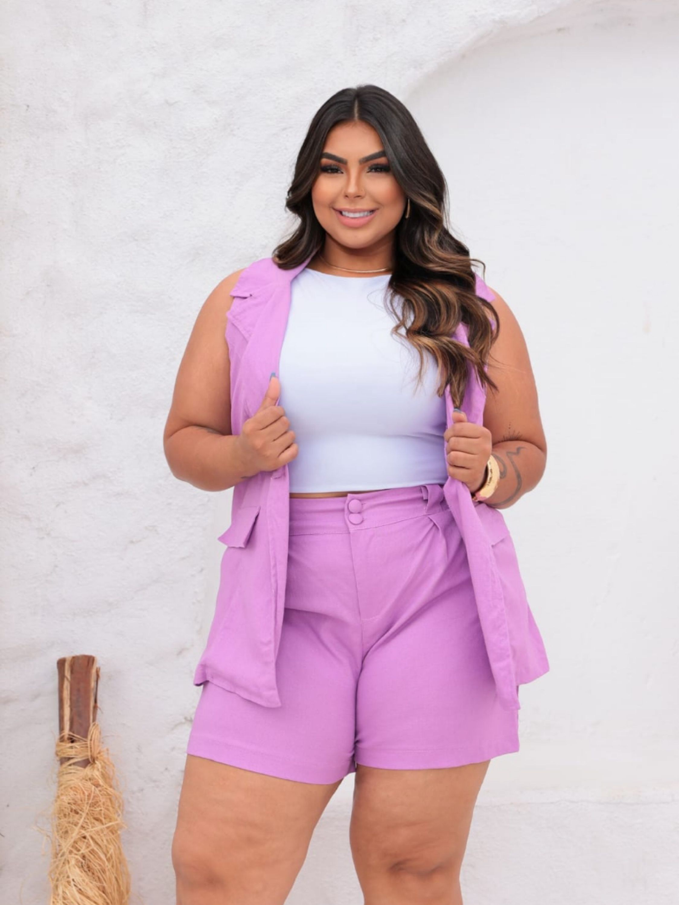 Conjunto linho Alexia Plus Size